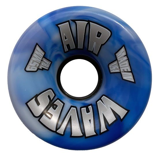 Air Waves White/Blue Swirl Wheels Pack of 4 and 8