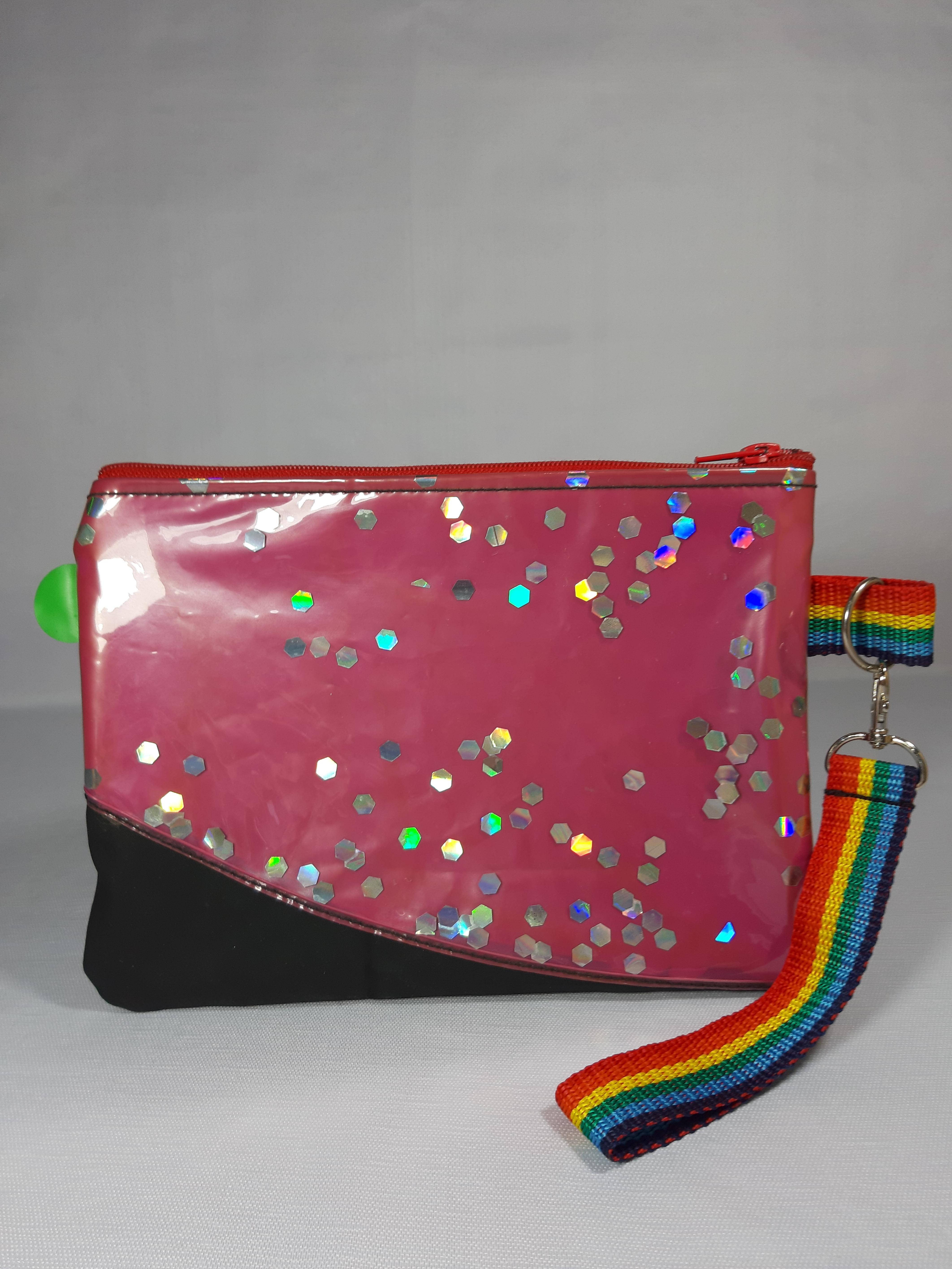 Pink Glitter Clutch Bag #2