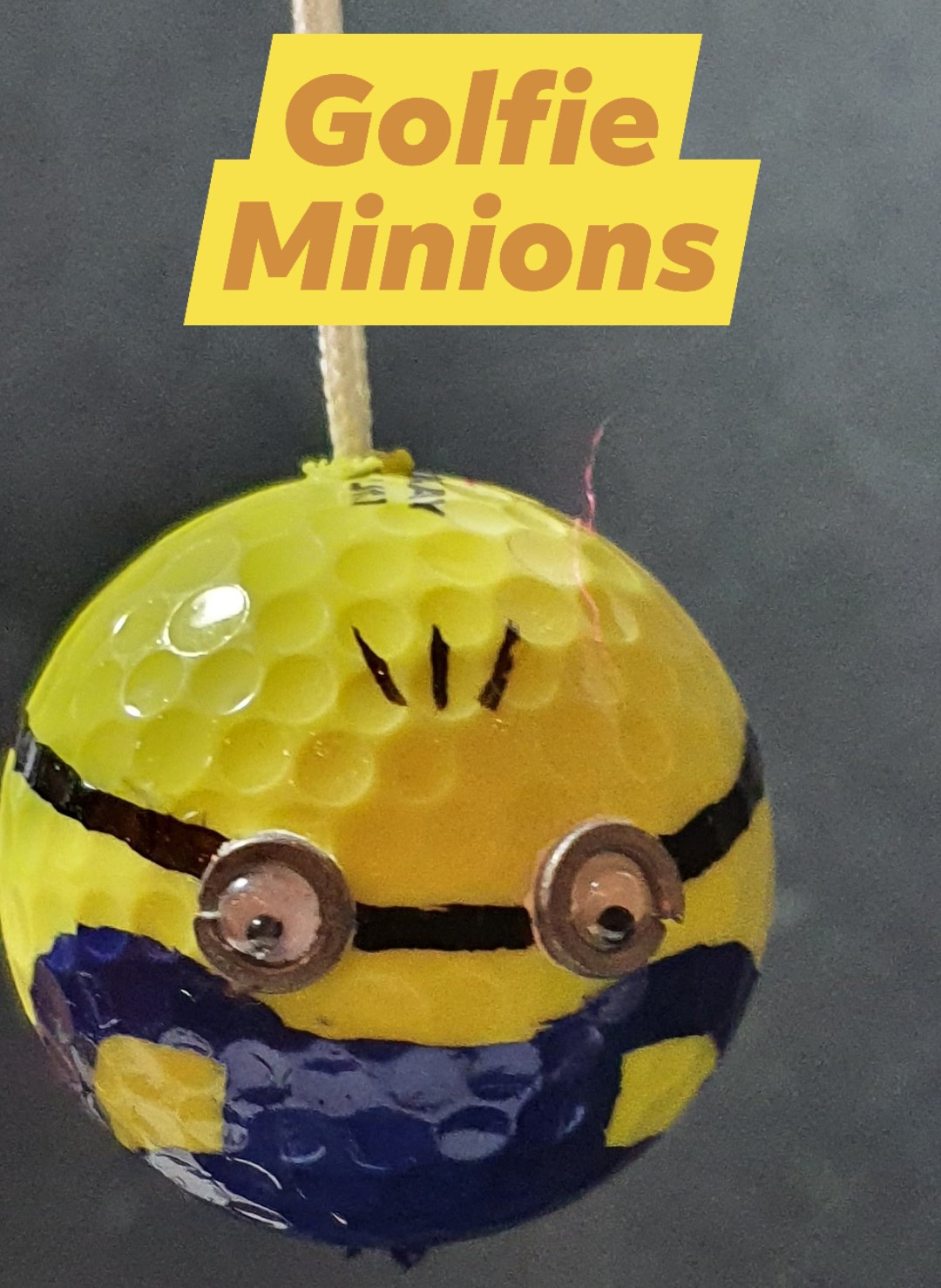 Golfie Minion-style Keyring