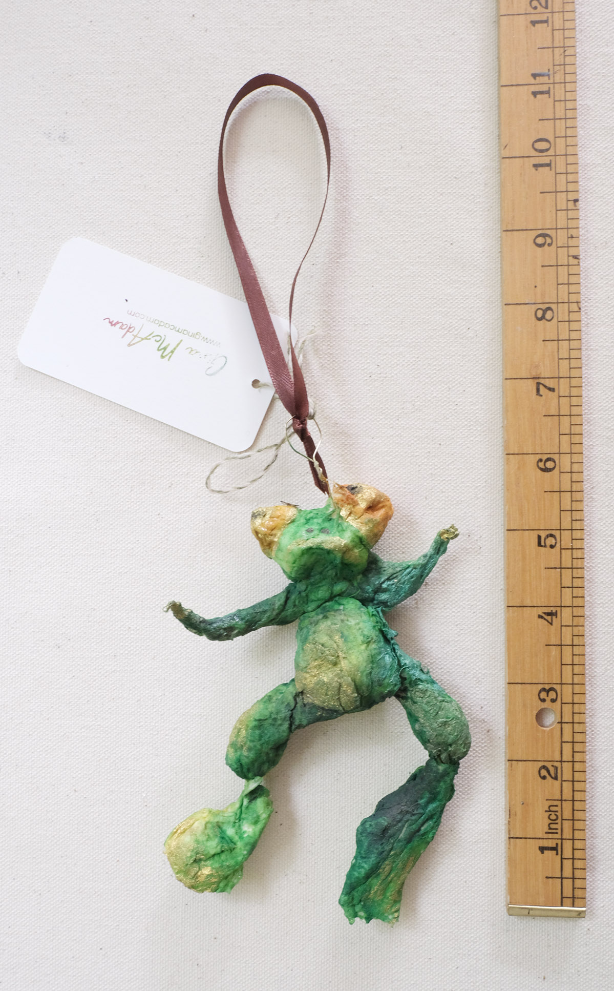 Charming Spun Cotton Dancing Frog