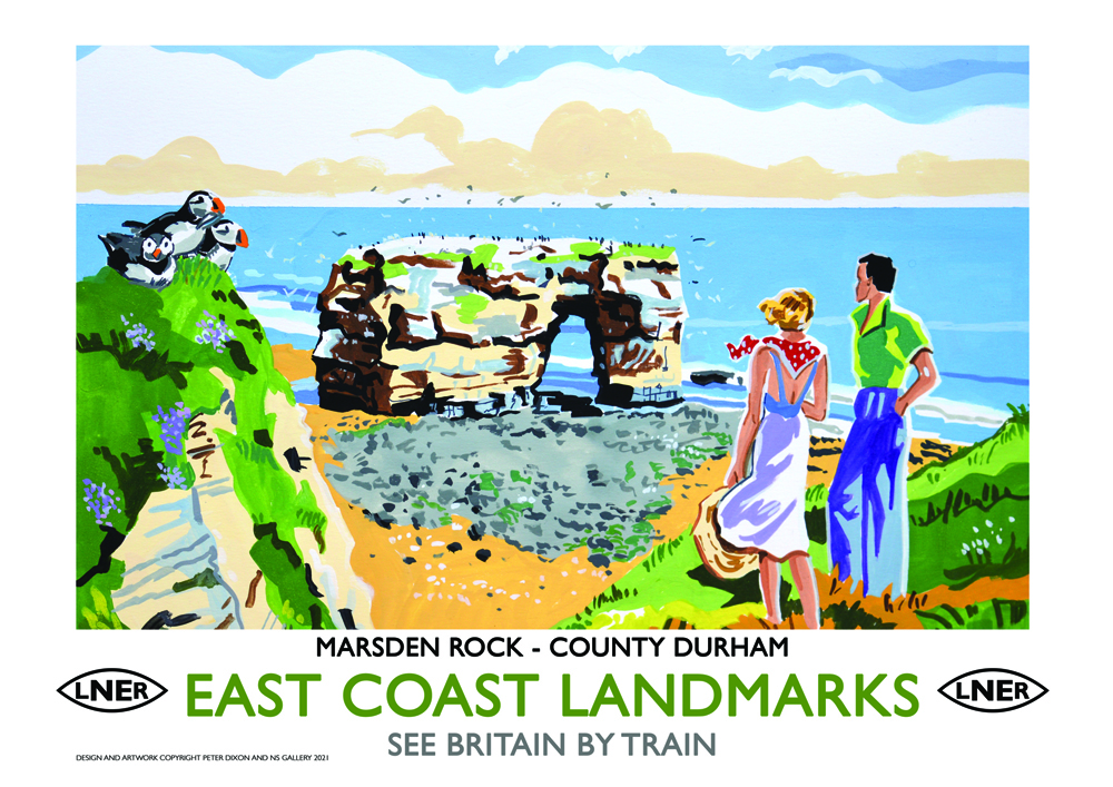 Marsden rock poster