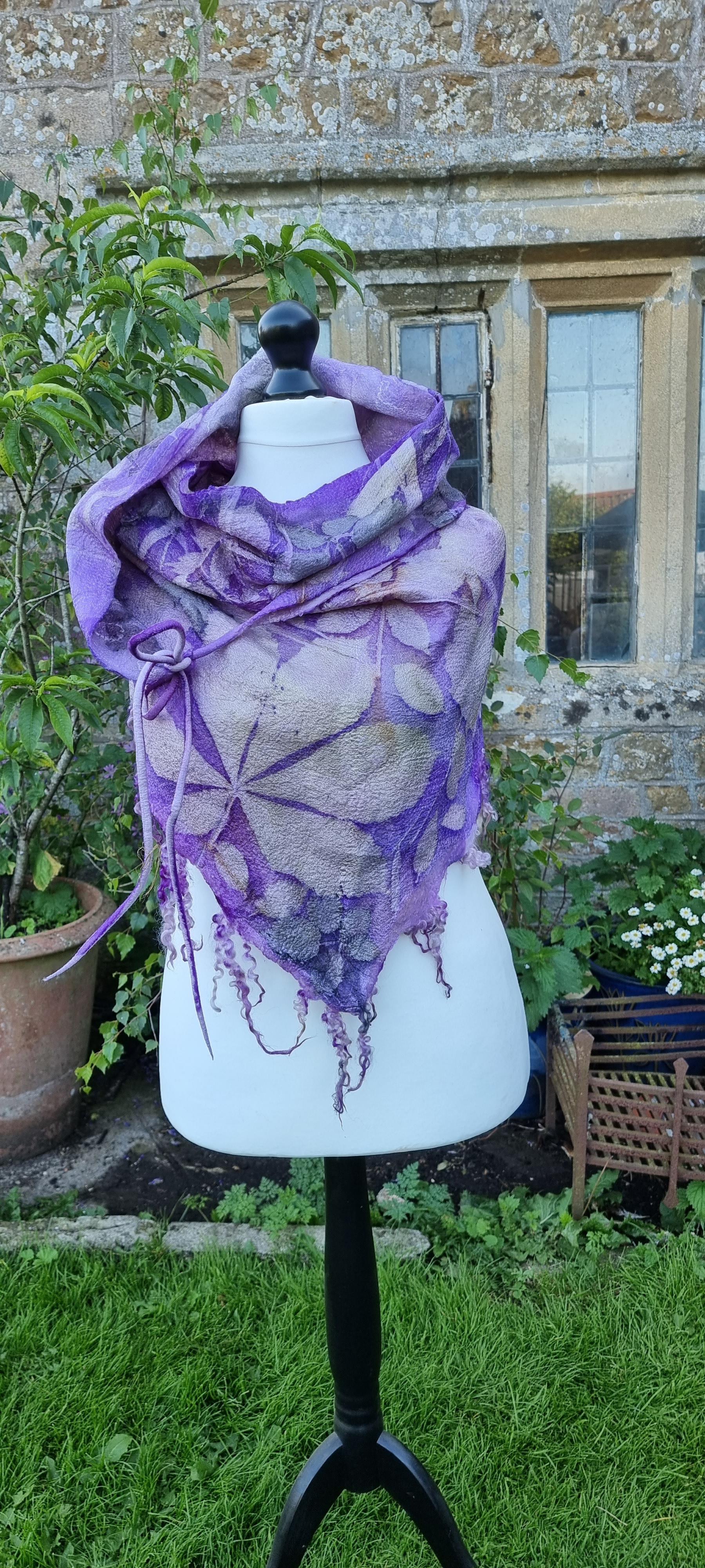 Unique Hand Dyed Shawl