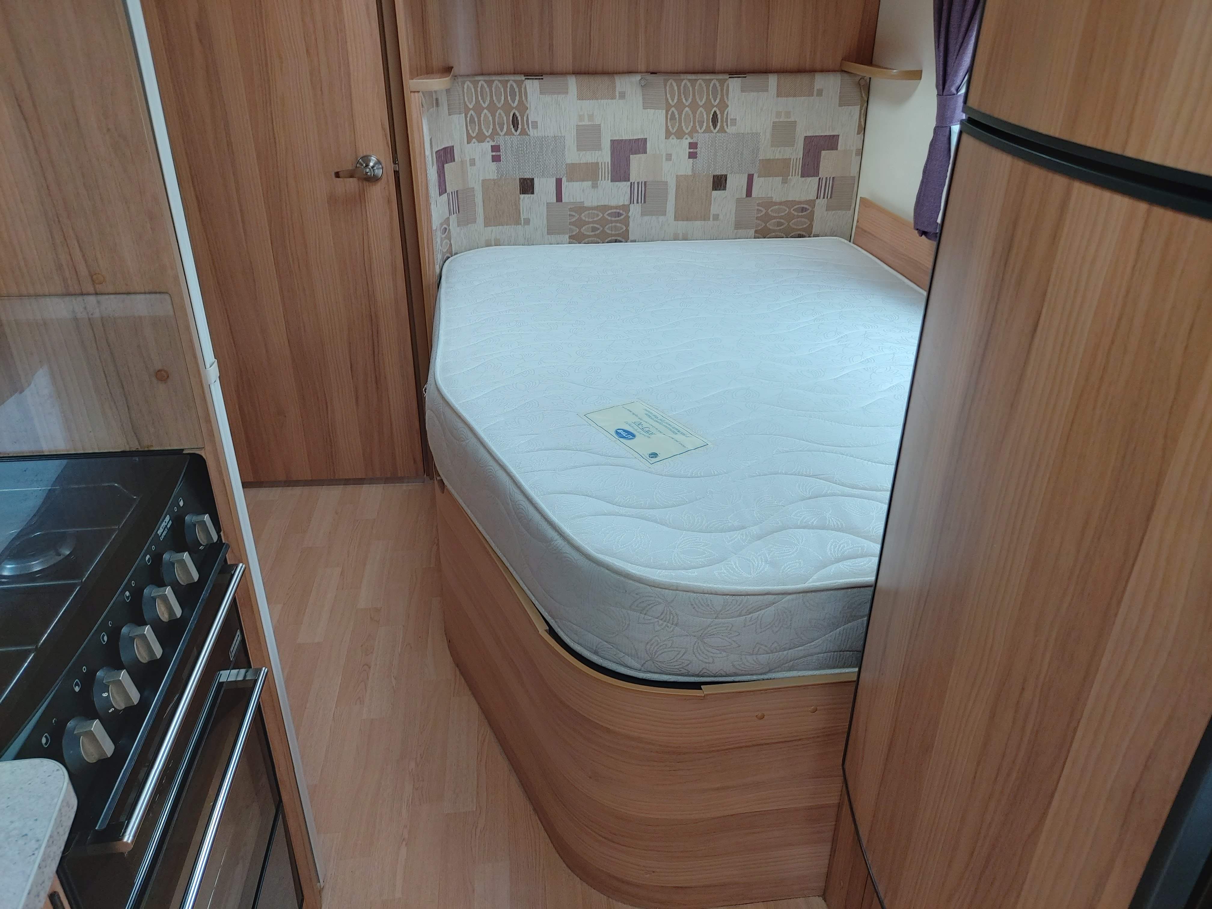 2013 Bailey Unicorn Barcelona 4 Berth Fixed Bed Twin Axle End Washroom Caravan