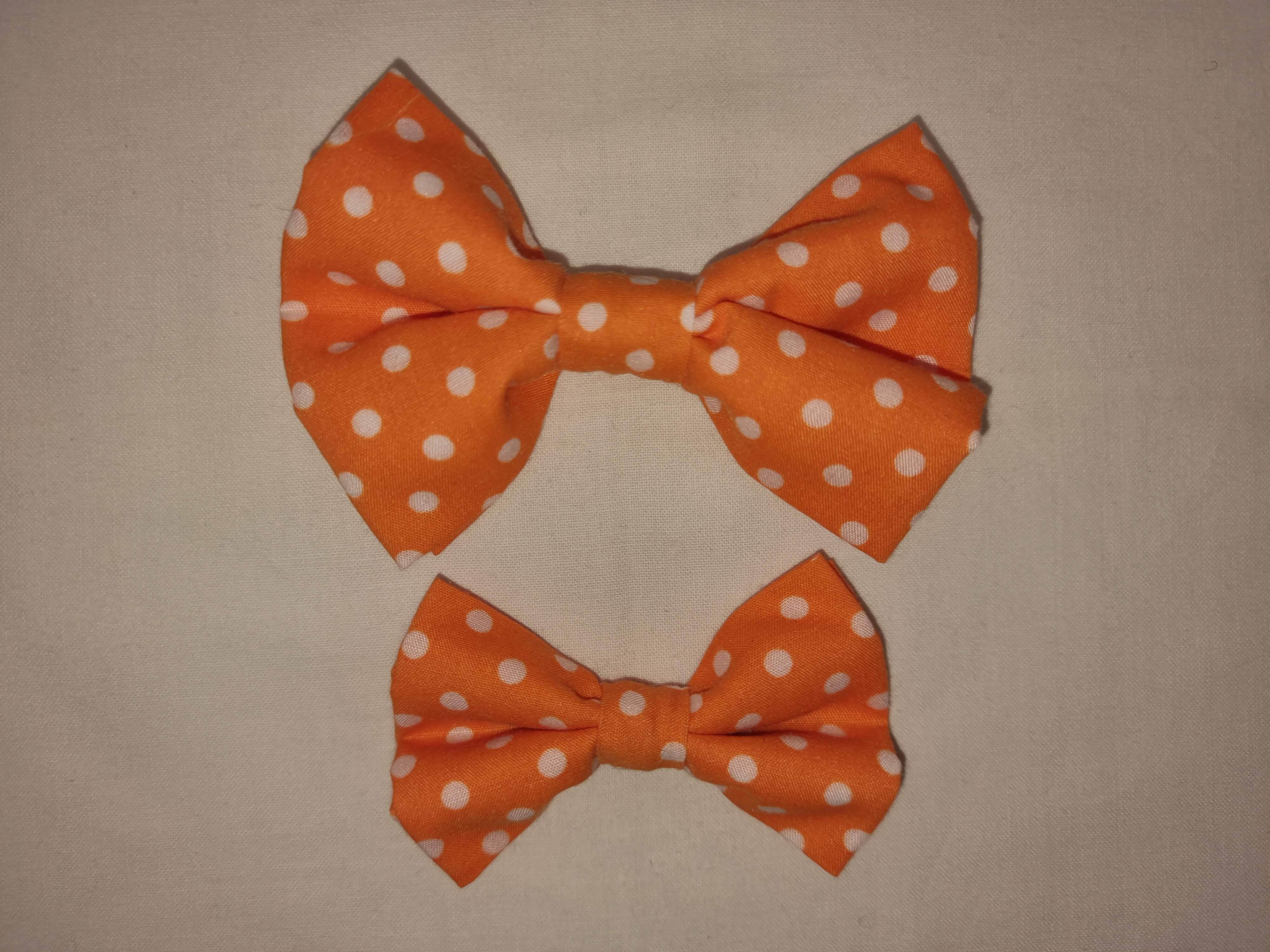 Orange Spotty Collar Bandana