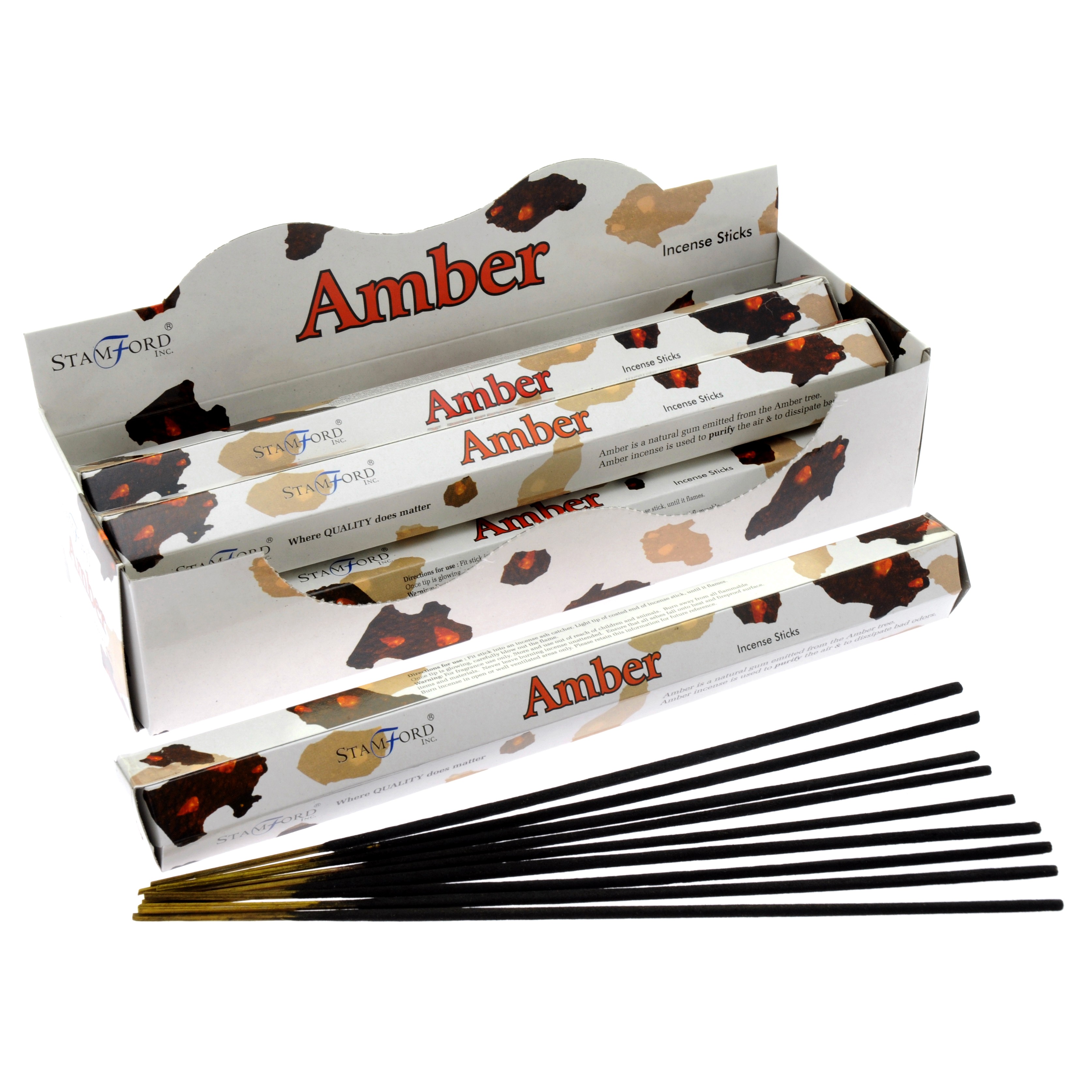 Amber Premium Incense Sticks - Approx 20