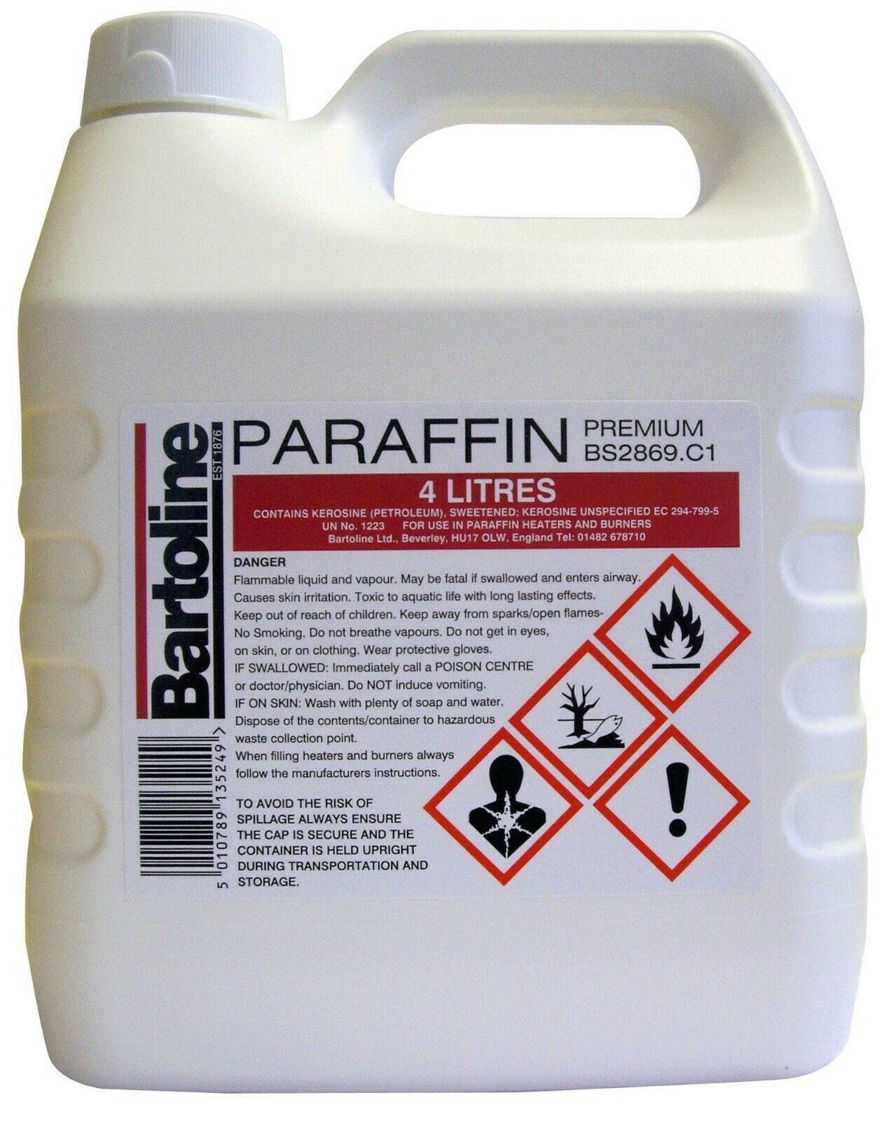Bartoline Paraffin 4L (Collect Local Delivery Only)
