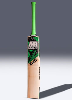MB Malik Zulfi English Willow Cricket Bat 1 SH 2.5 Lbs