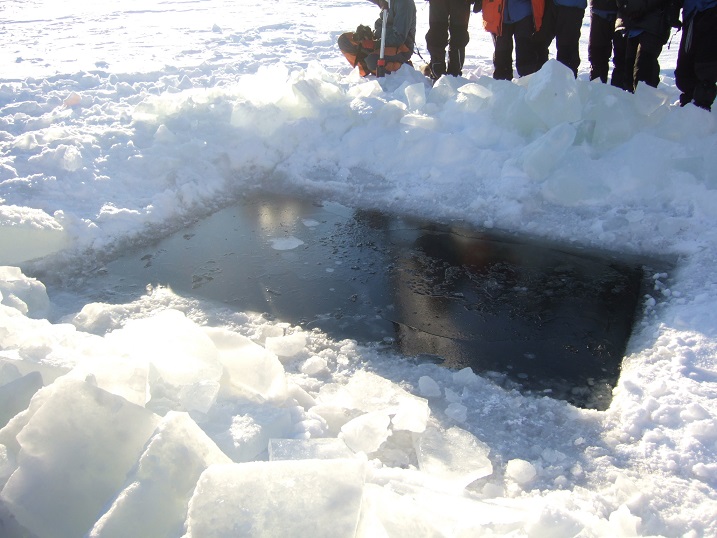 Final survival test! Skiing into a frozen lake pulling yourself out, put a tent up & change clothing