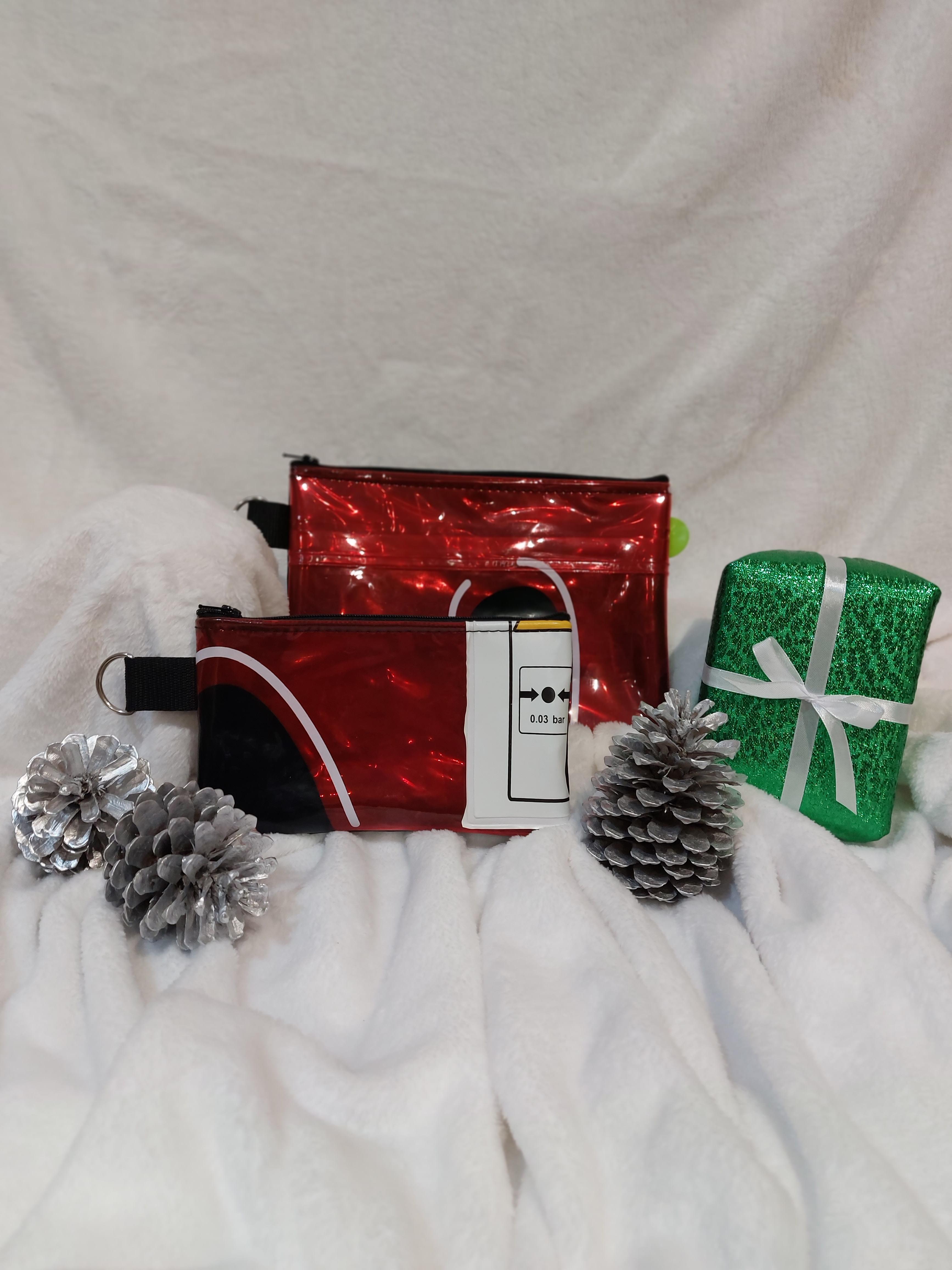 Recycled Christmas Gift Set Clutch & Purse