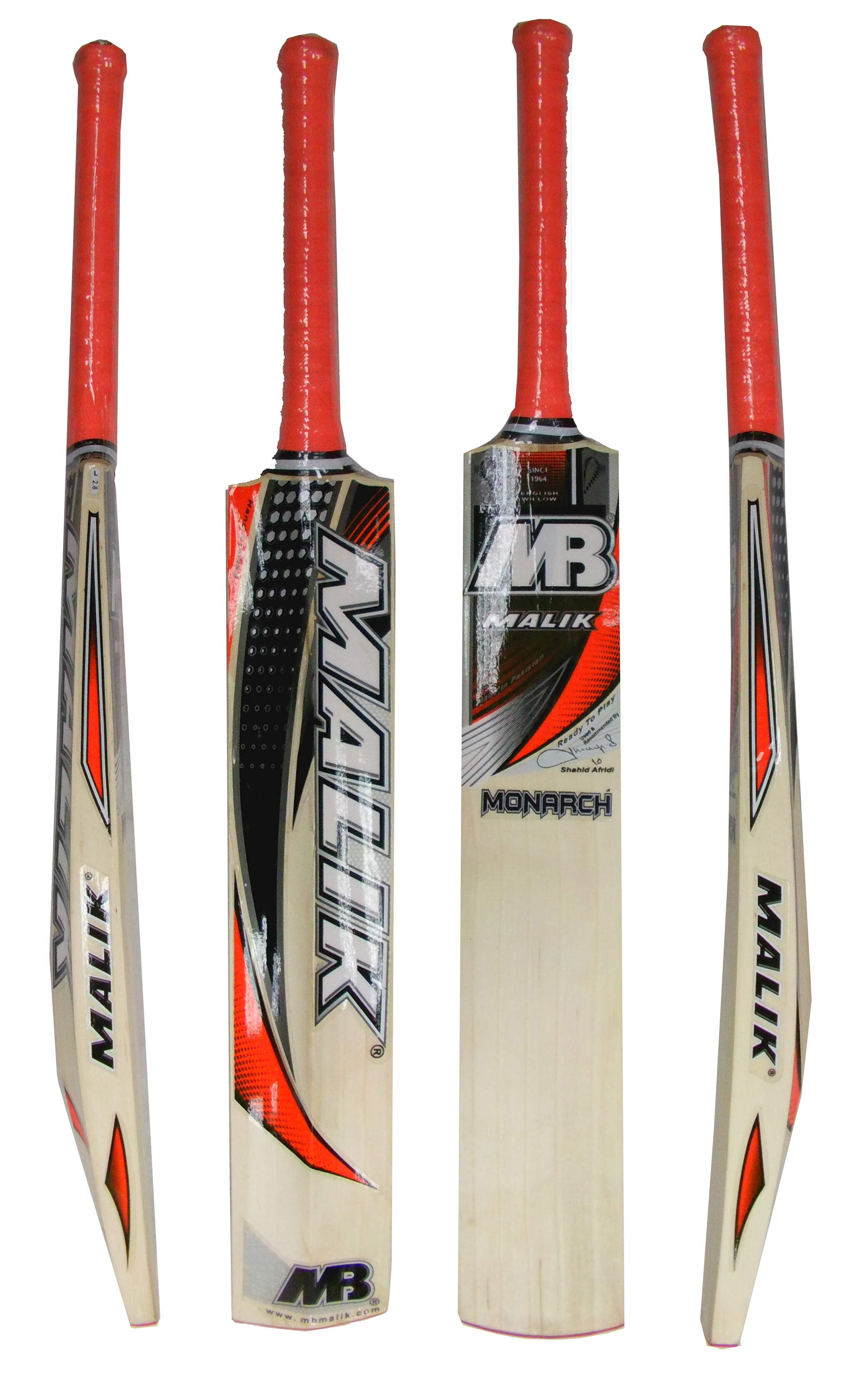 Mb Malik Monarch English Willow Cricket Bat SH 2.8 Lbs Free Bag