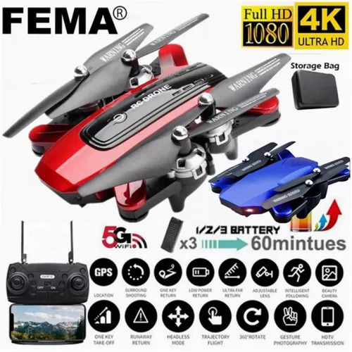 HJ38 RC Drone WiFi Helicopter 4K Camera Drone Foldable
