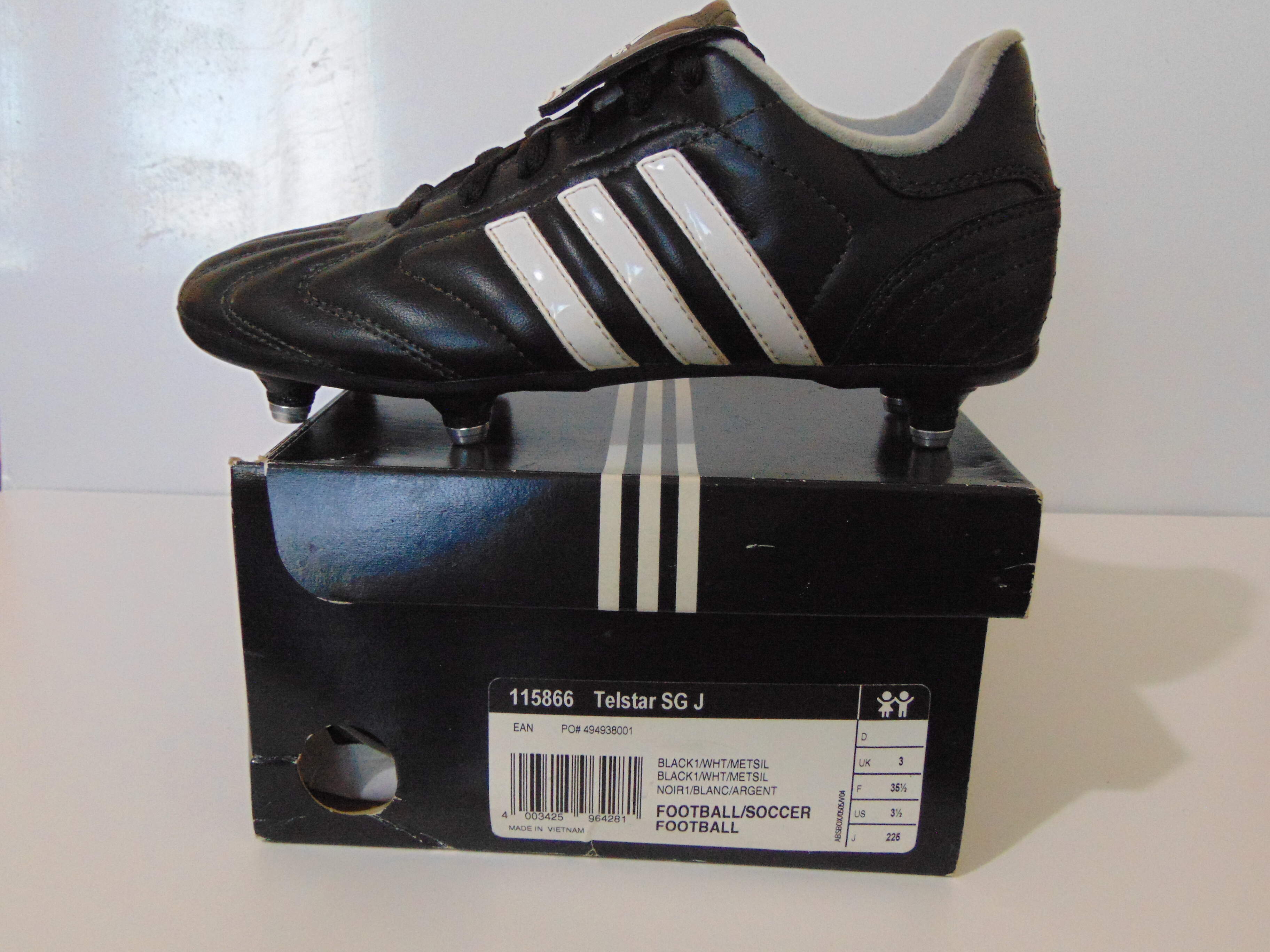 Adidas Telstar SG Junior Football Boot 115866 UK 3 EX Stock