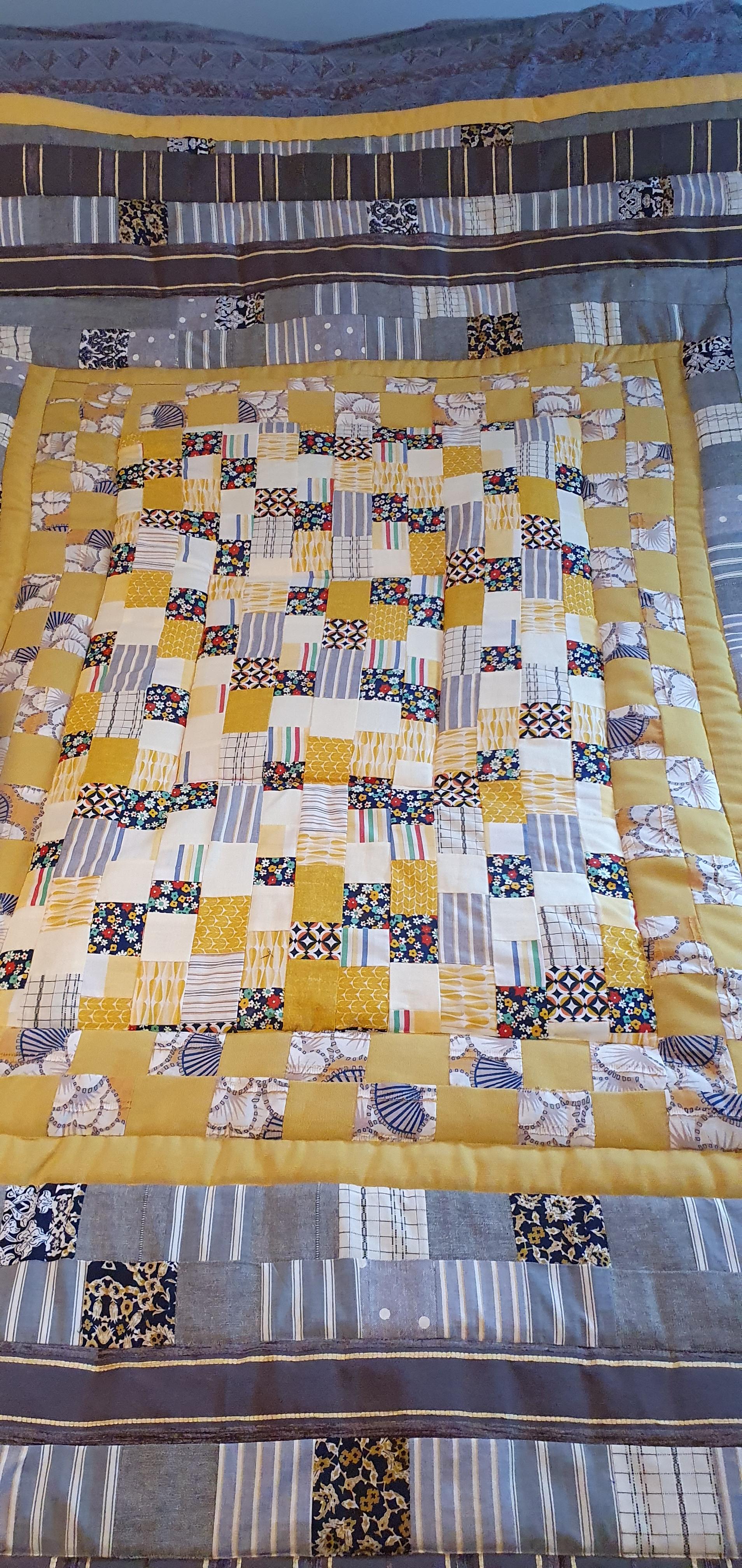 Quilted Patchwork Throw