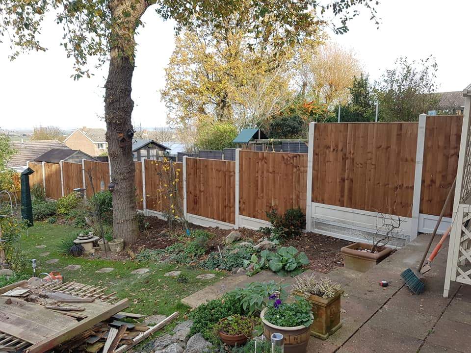With concrete posts and gravel-boards, Fencing installed in Cliffe woods