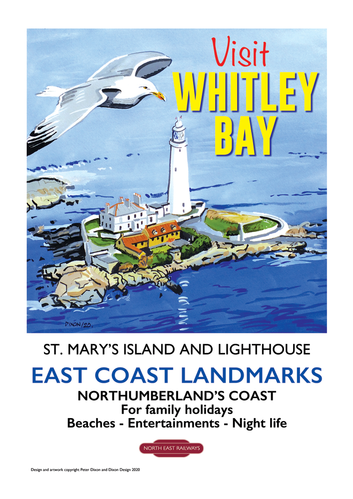 Whitley Bay Lighthouse Poster