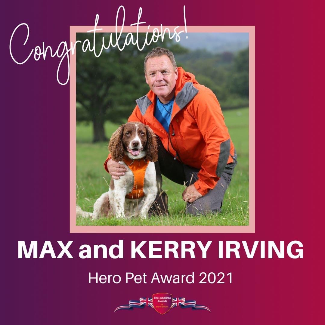 Max the Amplifon Brave Britons Hero Pet Award Winner 2021