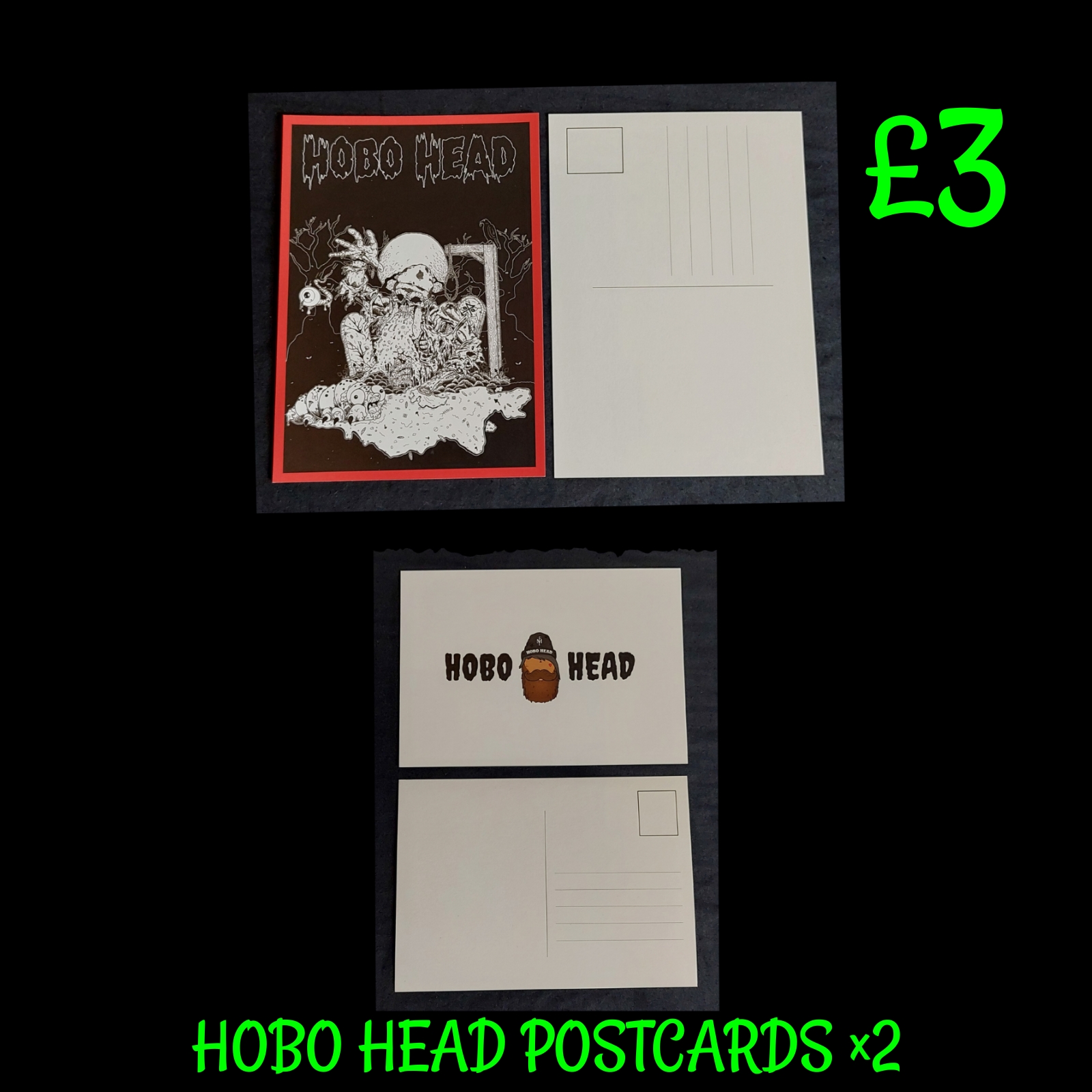 HOBO HEAD Postcards ×2