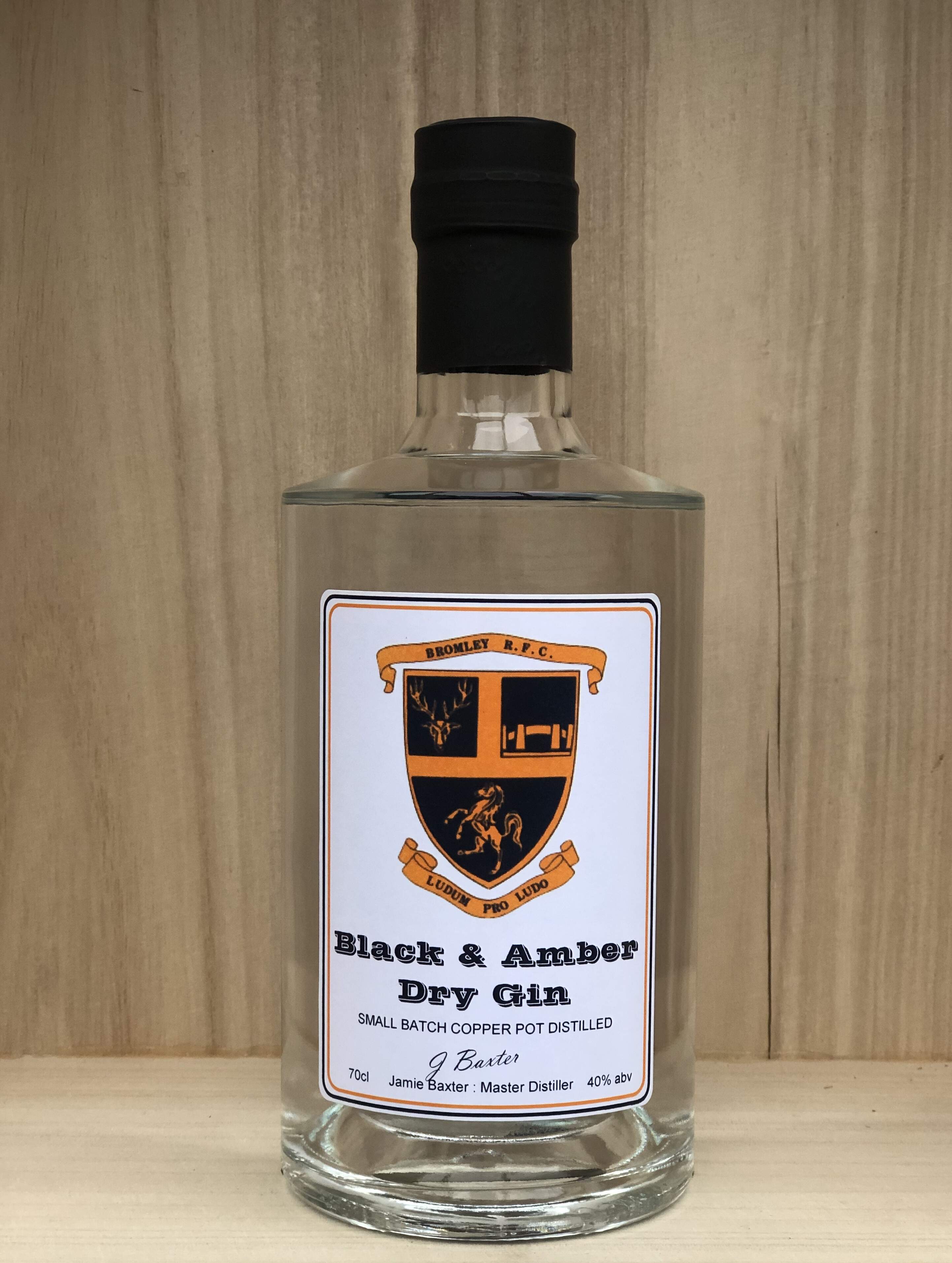 Bromley R.F.C. 'Black & Amber' Dry Gin