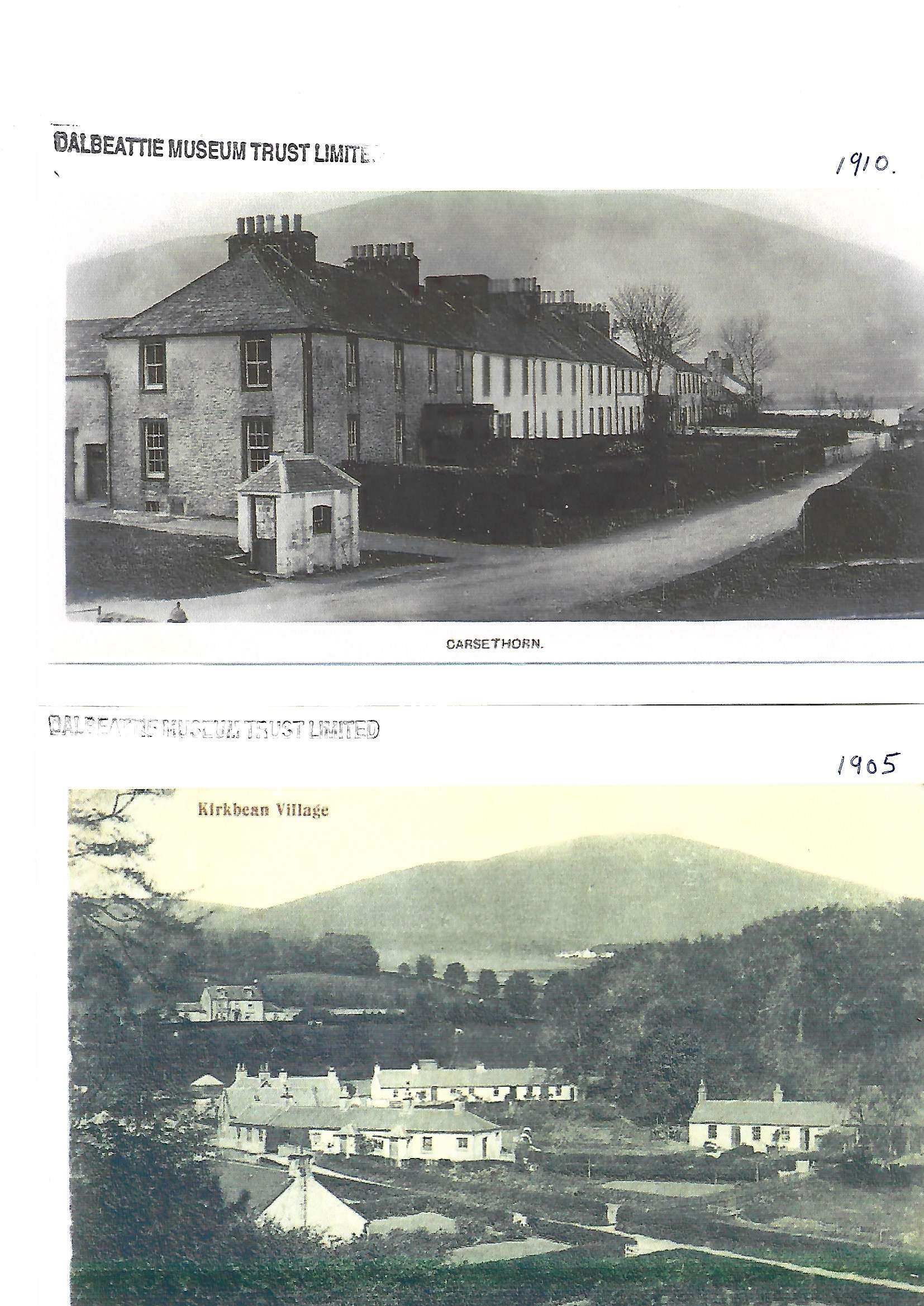 Old photos of Carsethorn and Kirkbean