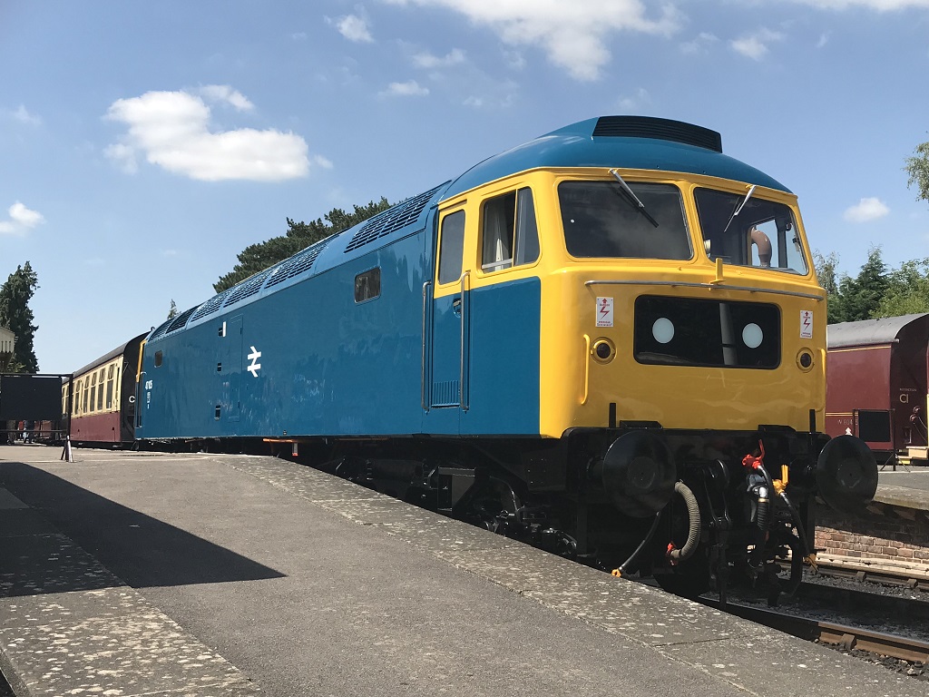 47105 rests at Winchcombe whilst the members of the BT4F enjoyed lunch.