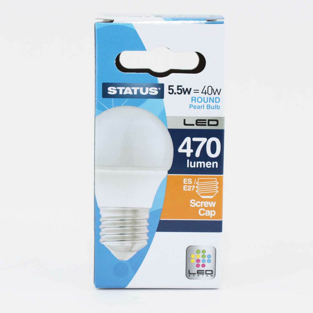 Status Round 5.5W LED 470 Lumen Warm White Bulb