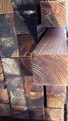 timber fence post  3"x3" 75mm x 75mm