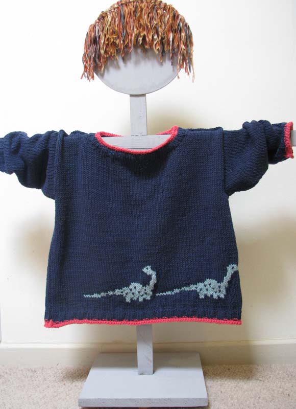 Knitting pattern - dinosaur sweater