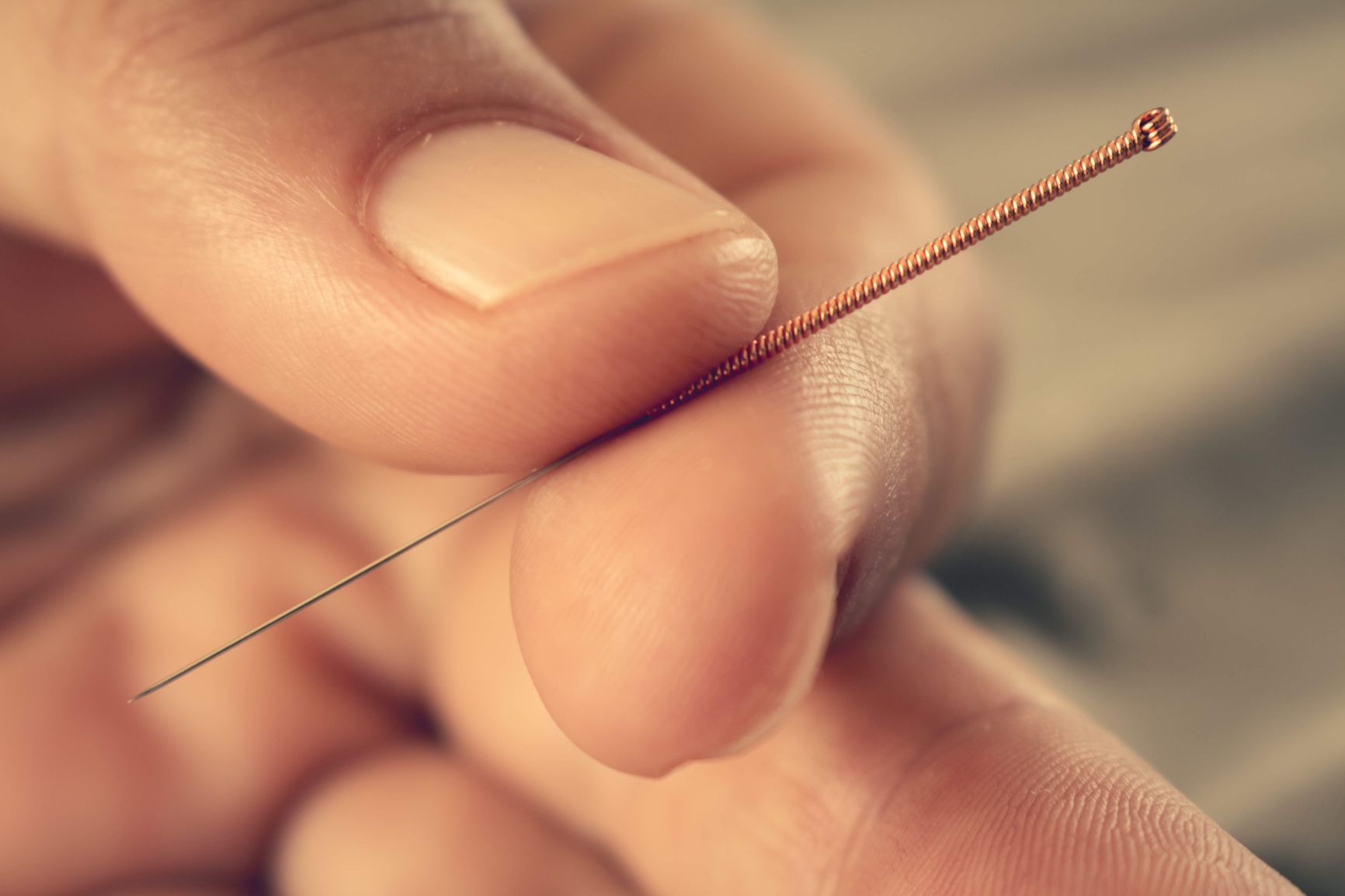An acupuncture needle