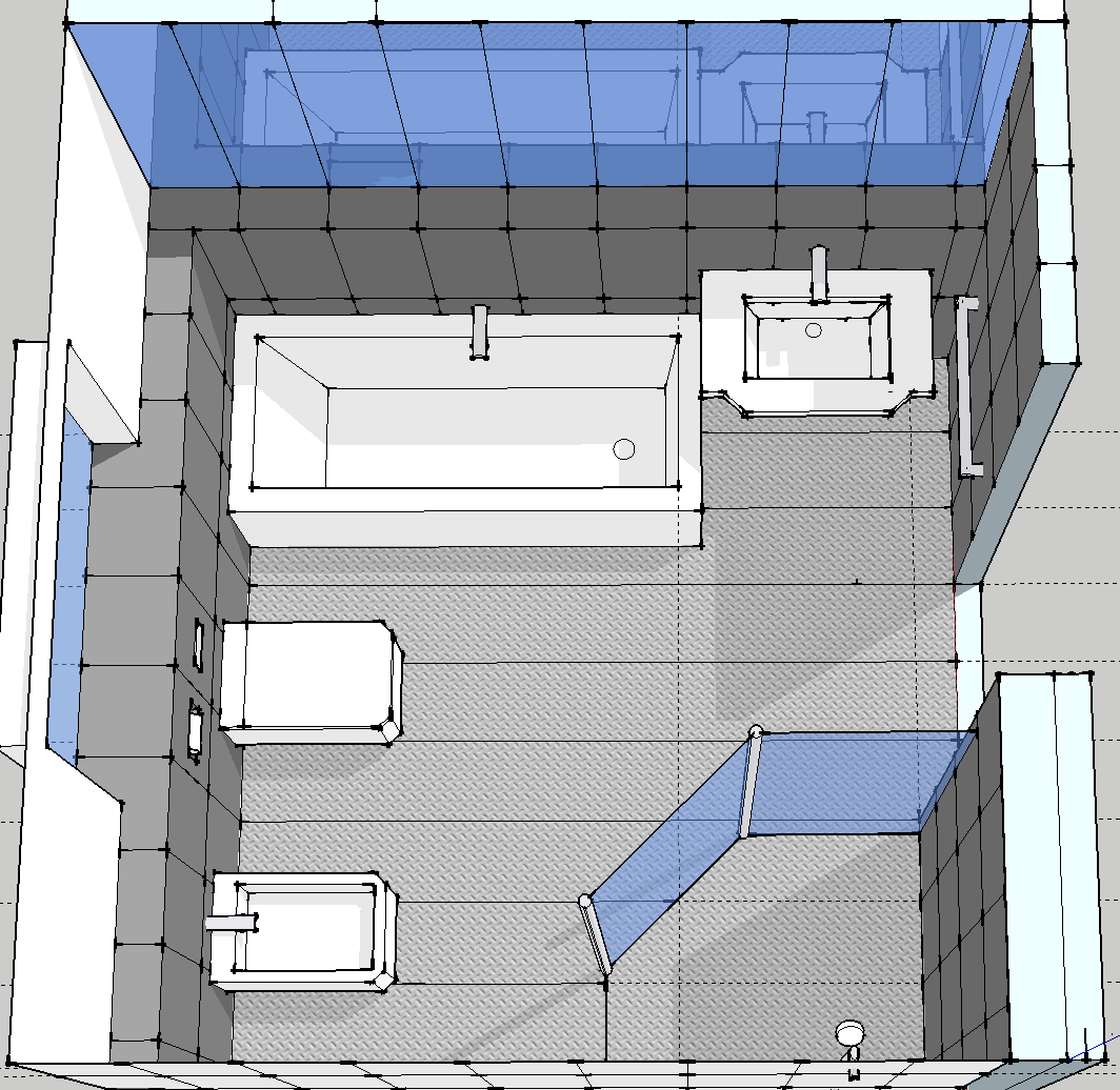 Proposed en-suite bathroom layout