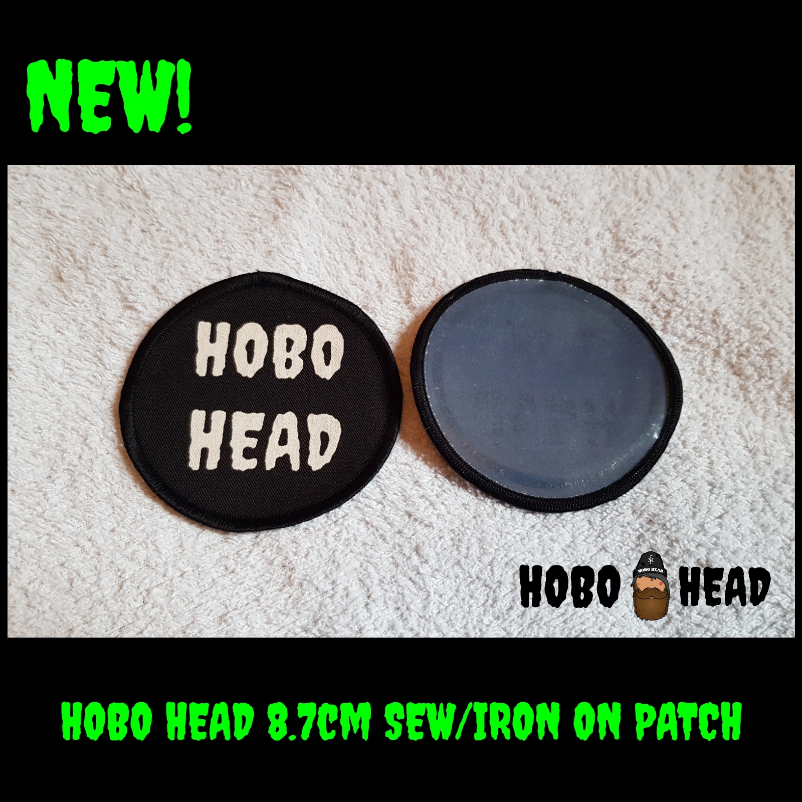 HOBO HEAD Sew/Iron on patch