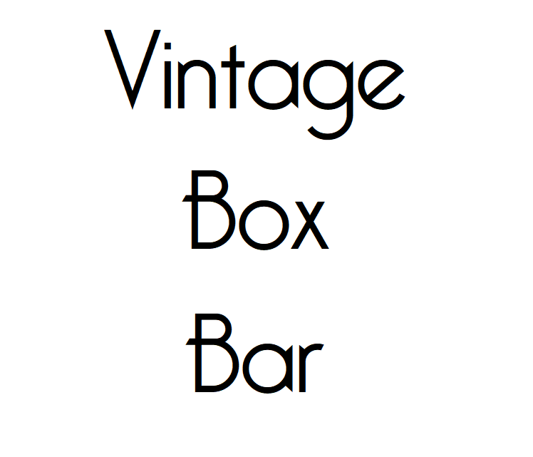 Vintage Box Bar