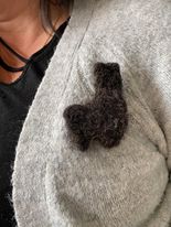Felted Alpaca Brooches