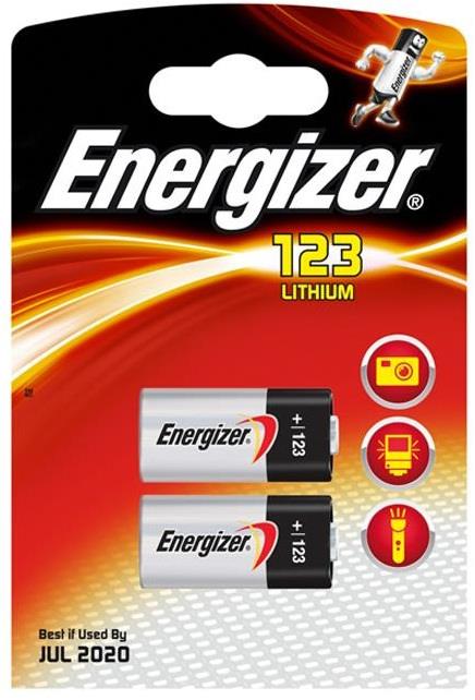 Energizer Lithium CR123 Batteries (2)