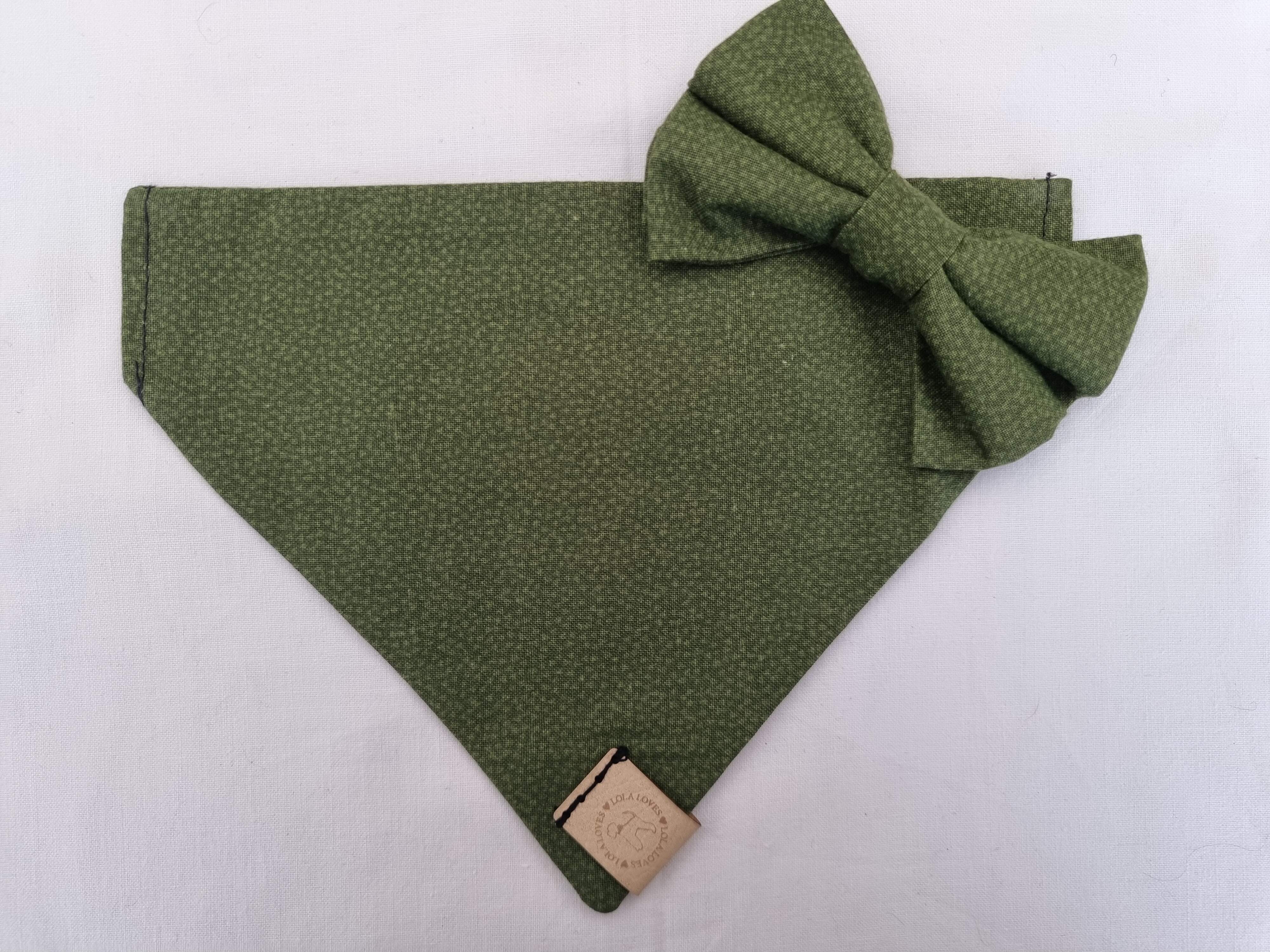 Olive Green Collar Bow-Tie