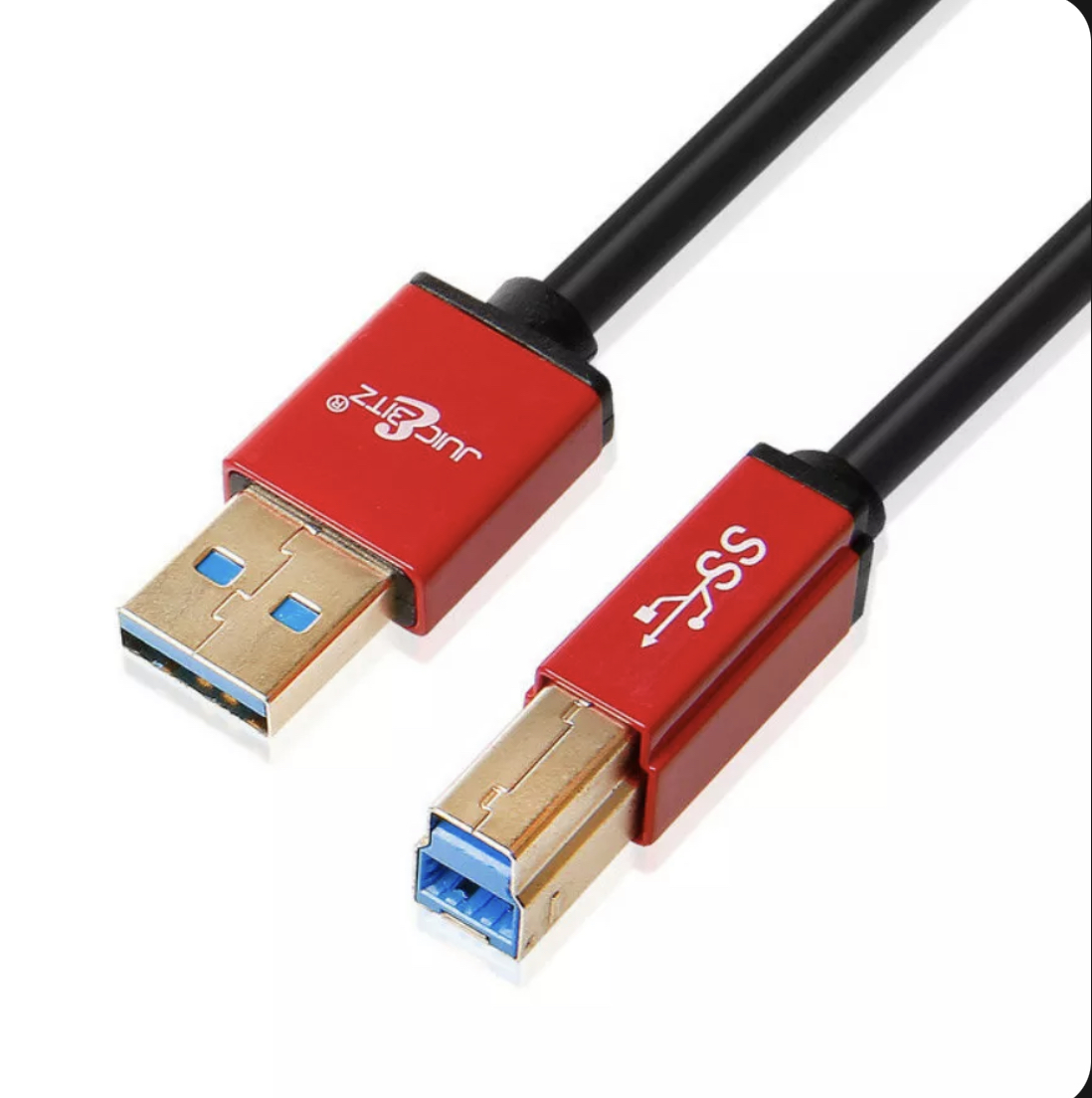 Premium 1/2 mtr USB 3.0 Shielded USB Type A to B Cable