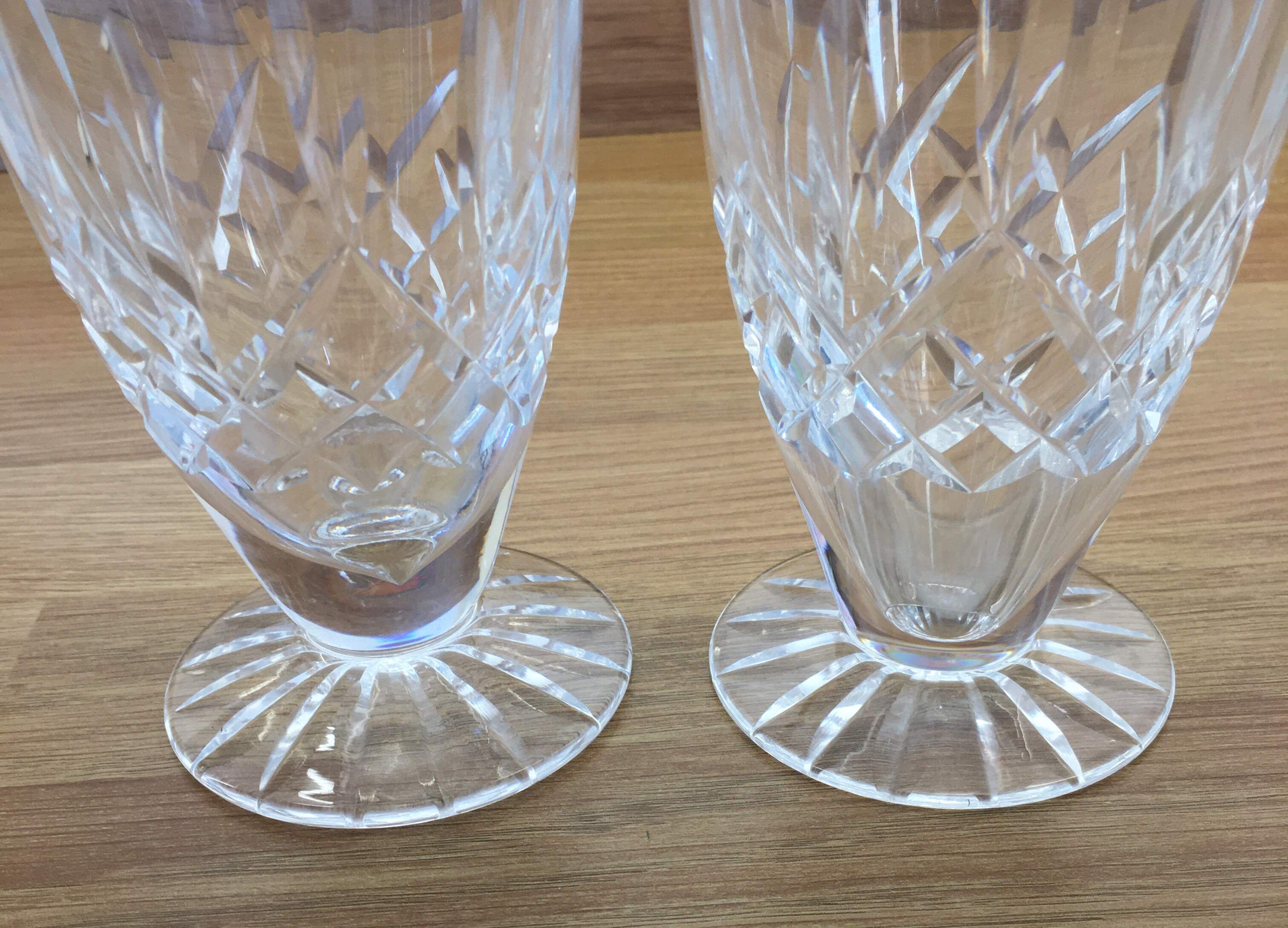 Pair of Waterford  Lismore 16cms Footed Highball Glasses