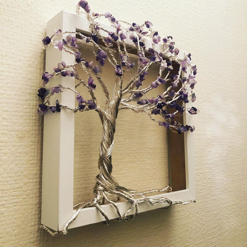Amethyst and Silver tree of life