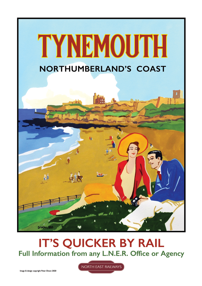 Tynemouth with Priory Poster