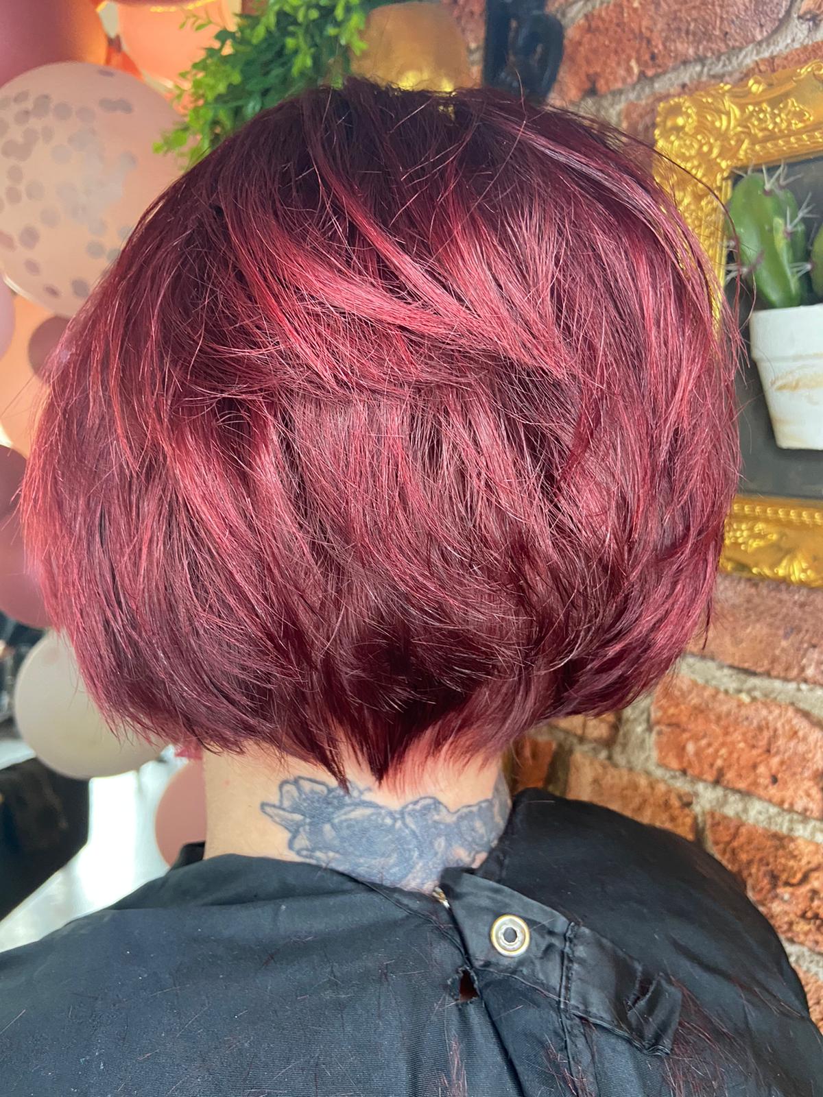Red, Red, Red for our salon owner