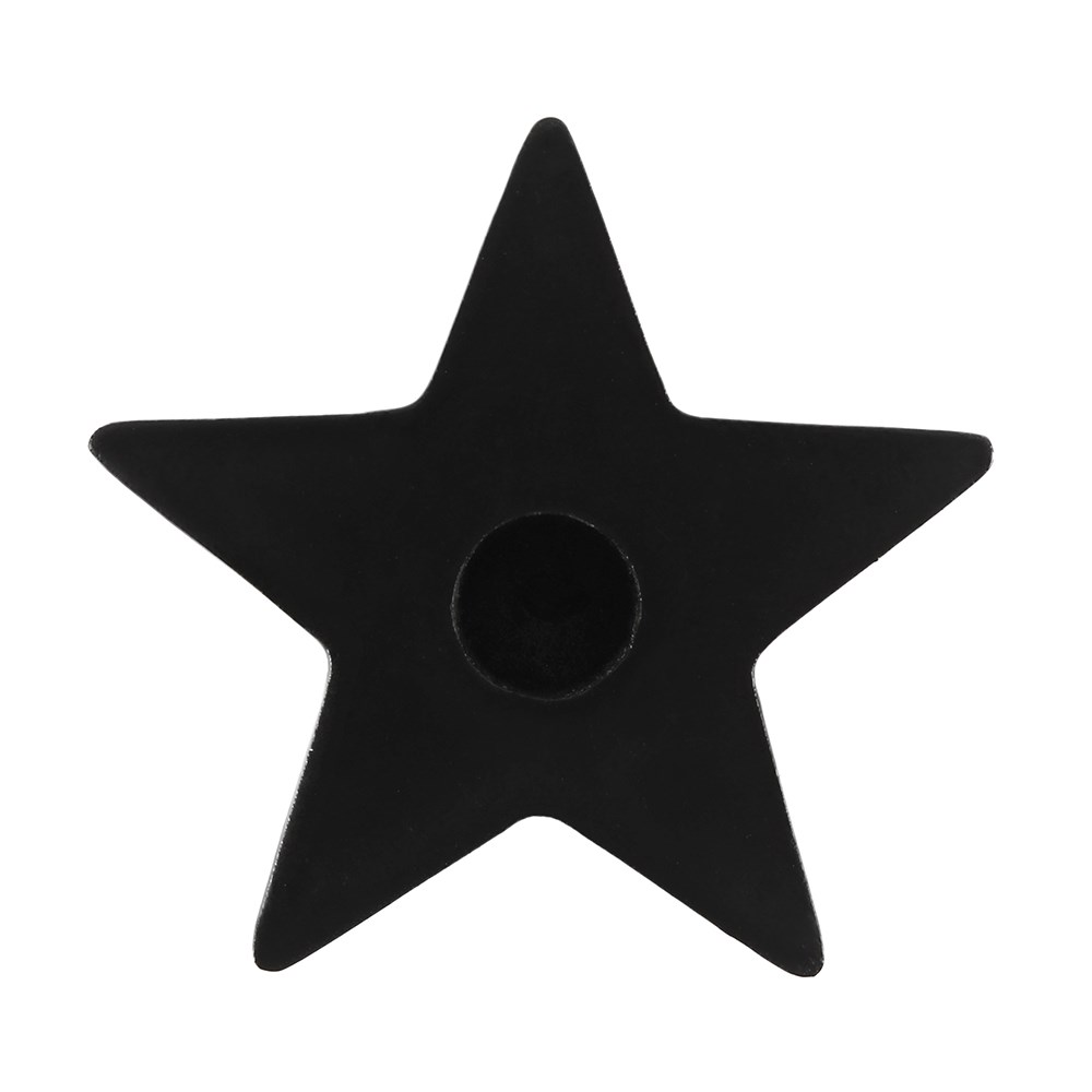 BLACK STAR SPELL CANDLE HOLDER
