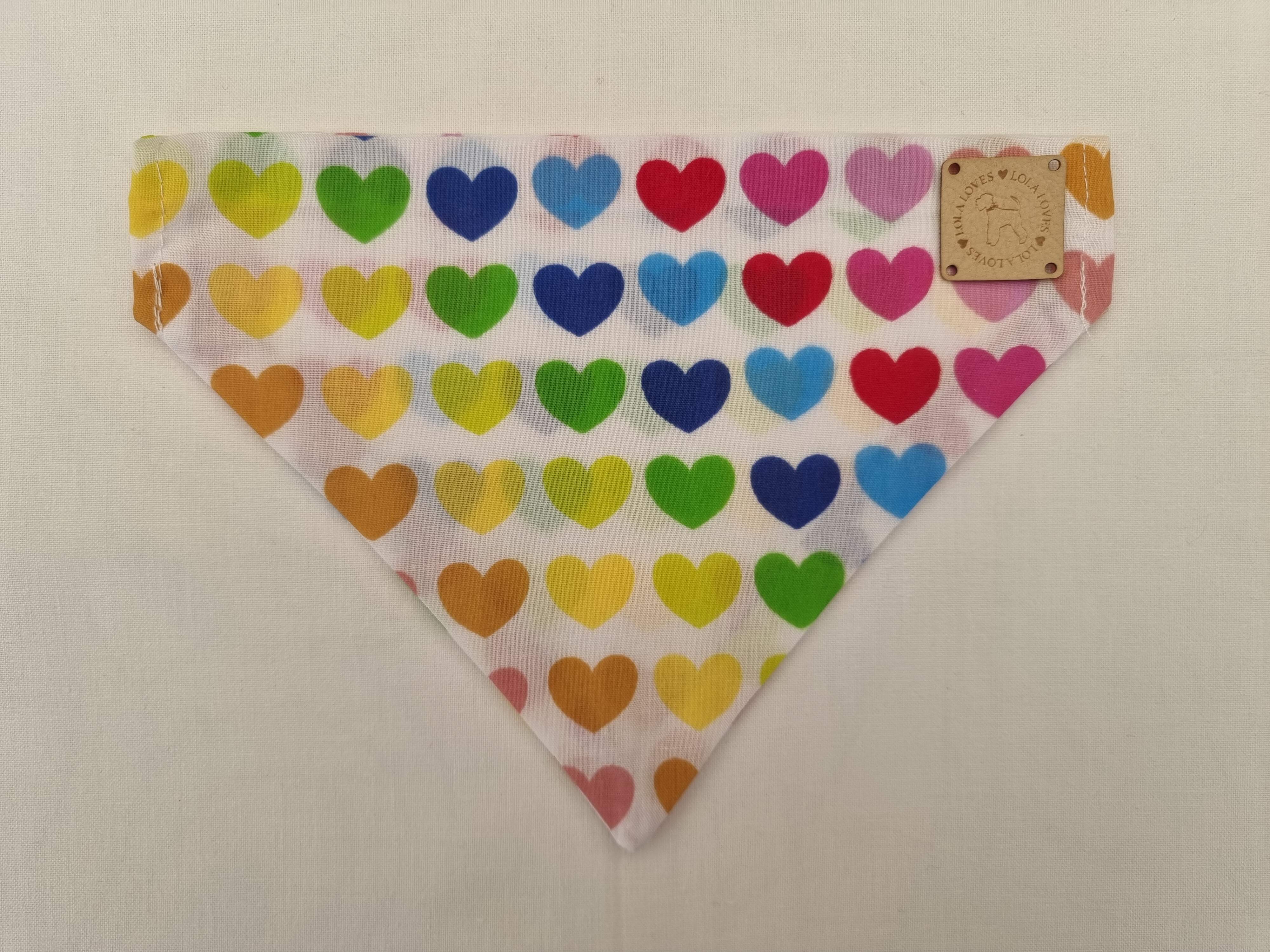 Rainbow Hearts Collar Bow-Tie