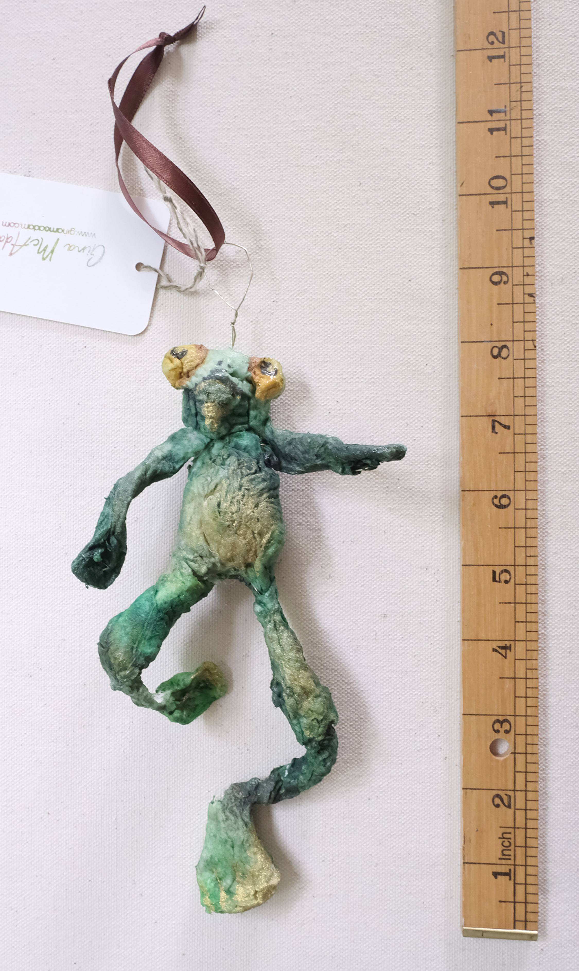 Charming Spun Cotton Dancing Frog