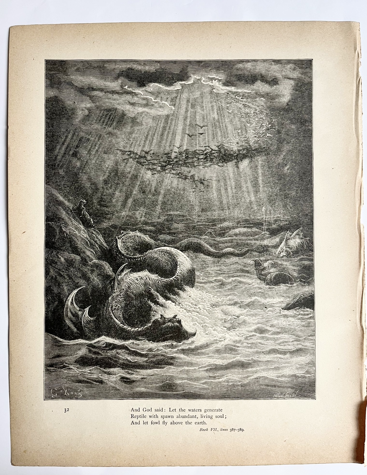 Gustave Doré Paradise Lost Engraving