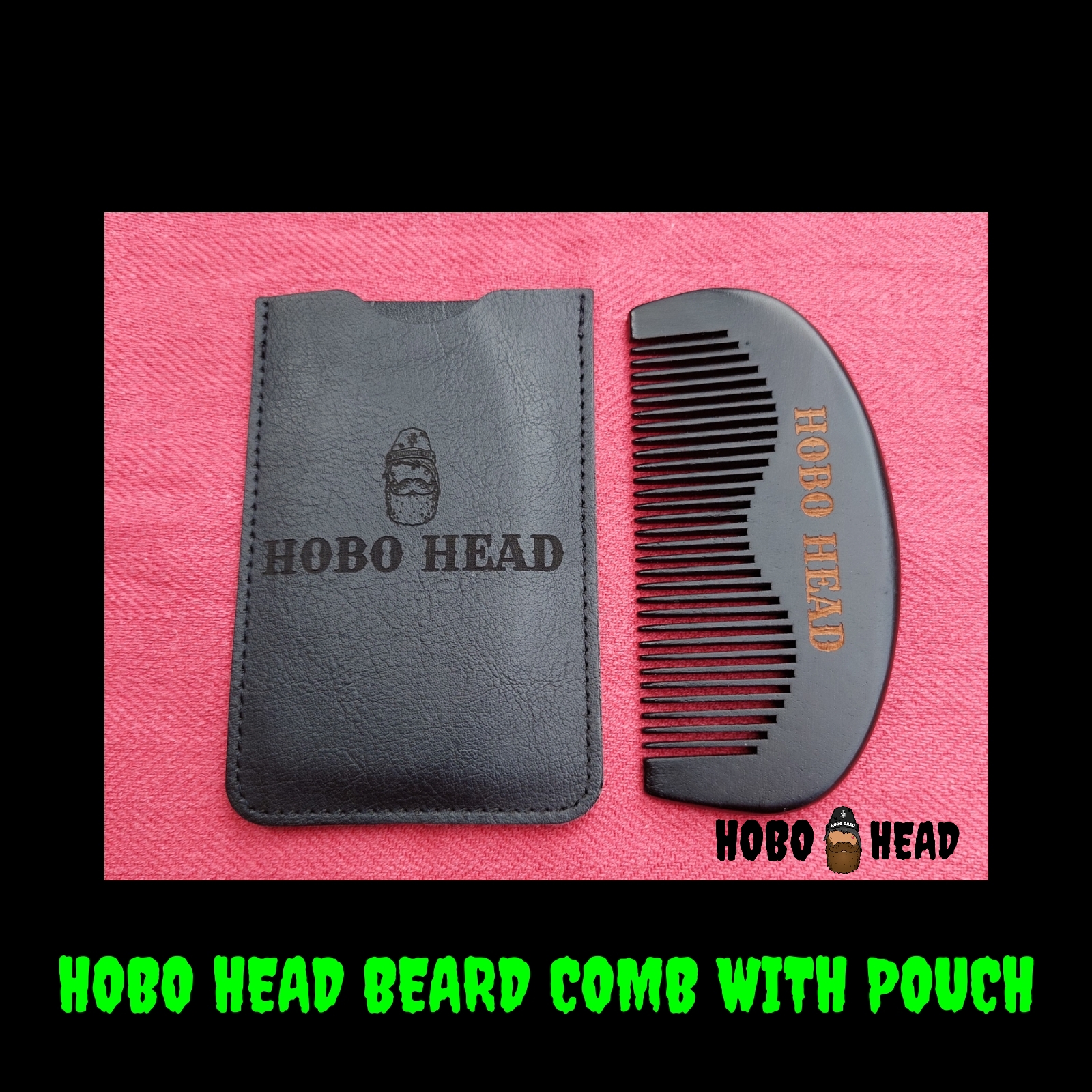 HOBO HEAD Beard Comb with pouch