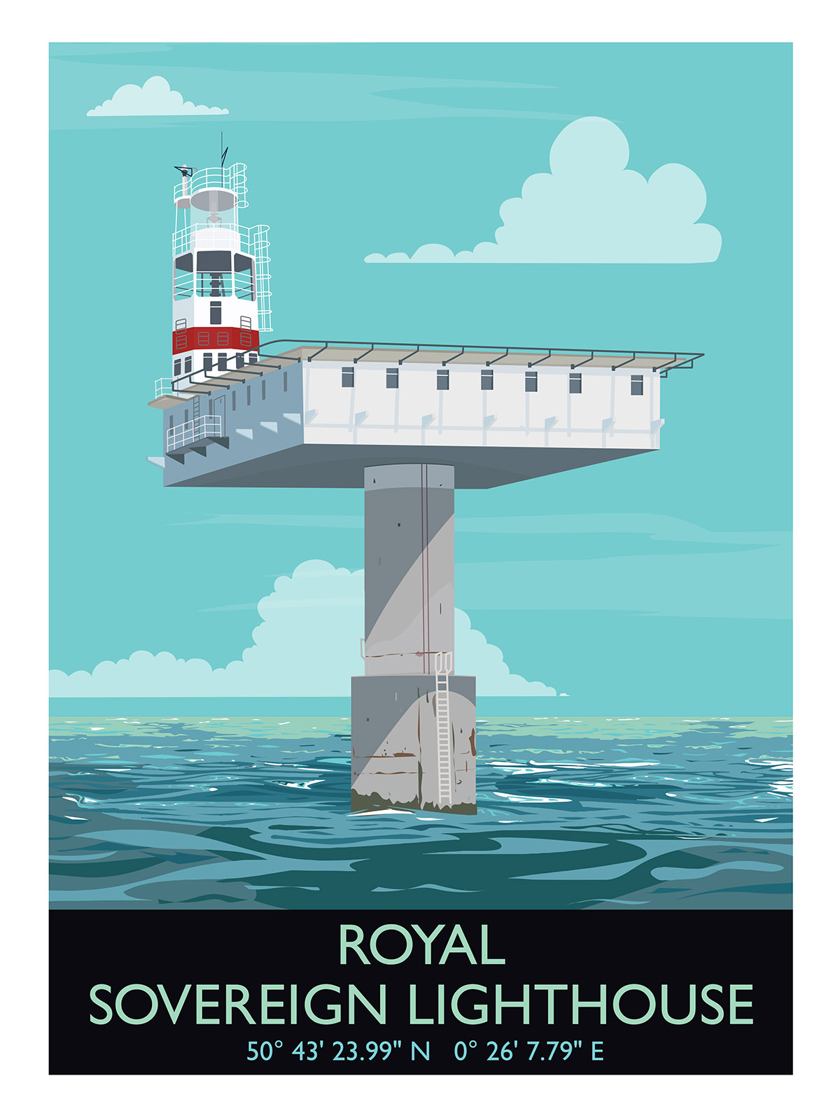 Giclee print of Royal Sovereign Lighthouse