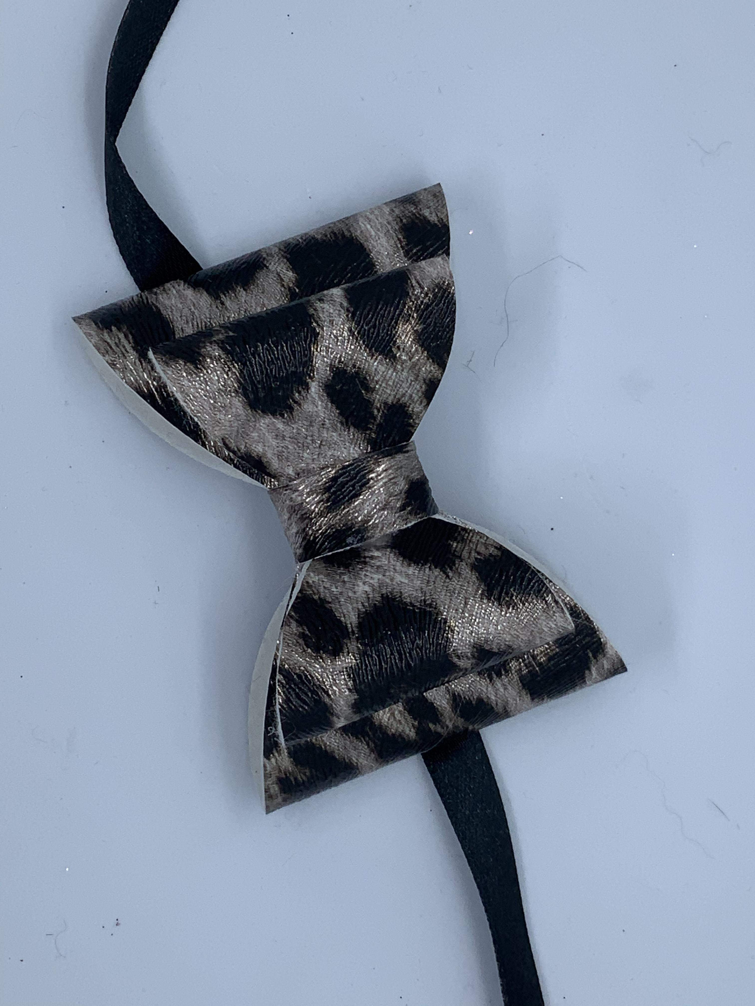 Leatherette Bow decorative dog collars