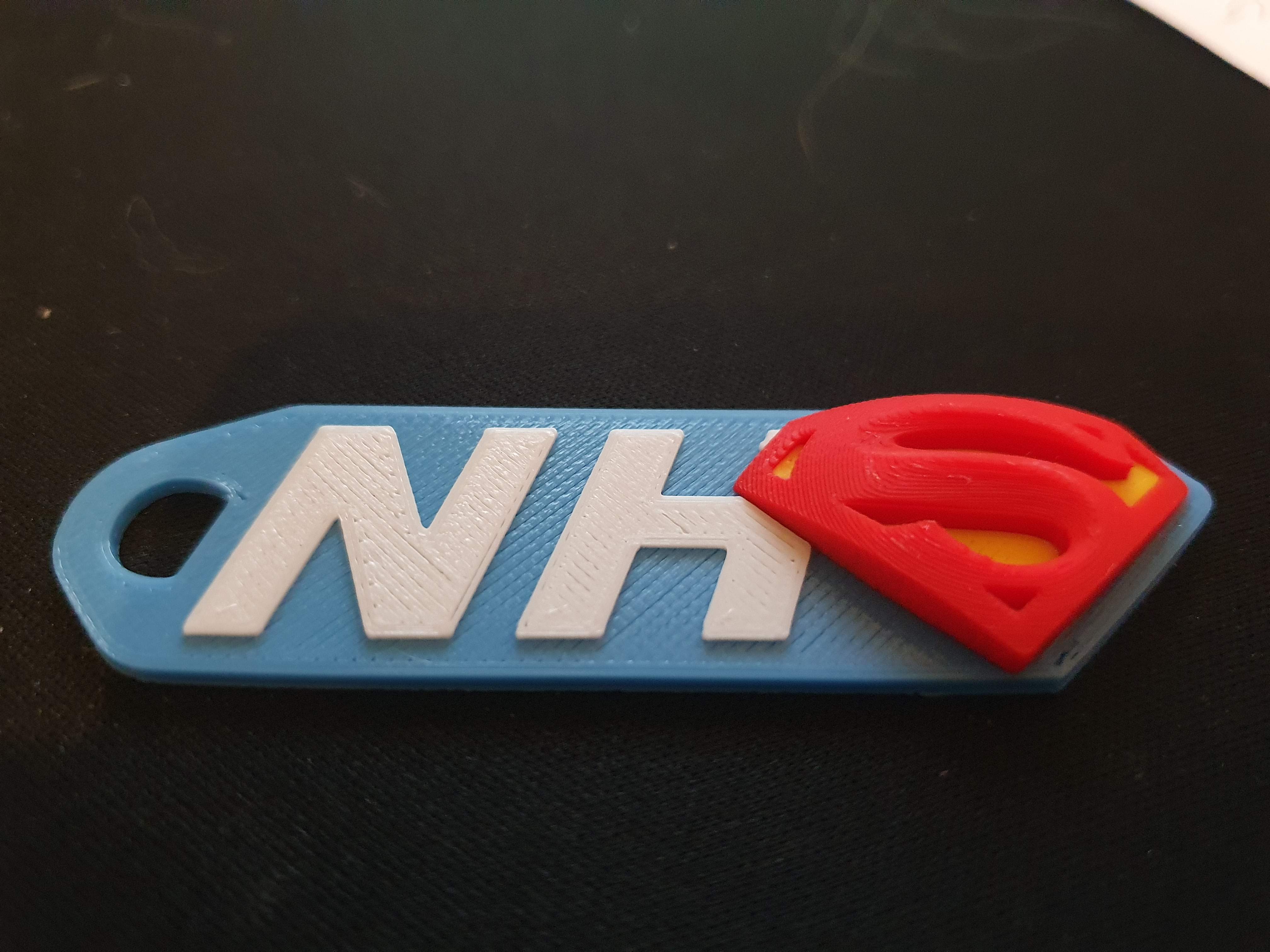 NHS Superman Keyring