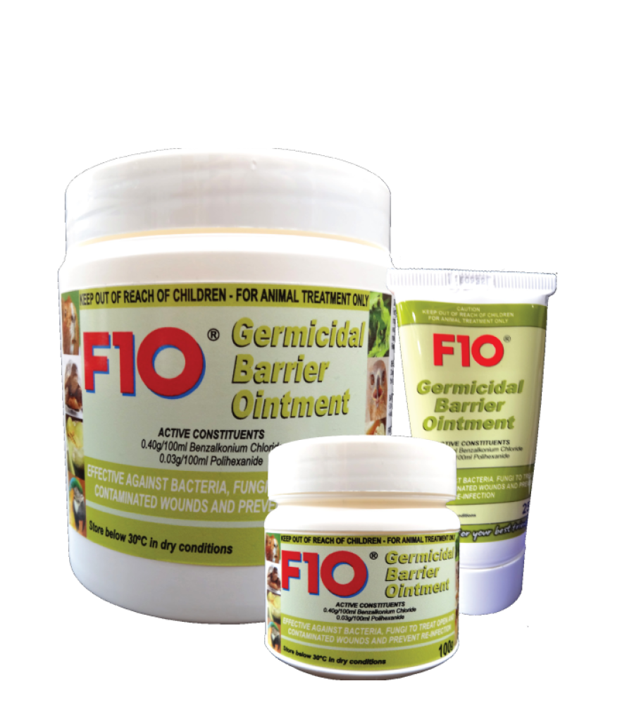 Tubs of F10 Germicidal Barrier Ointment