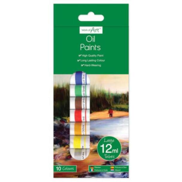 Pack of 10 Paint Tubes (oil, watercolour, or acrylic)