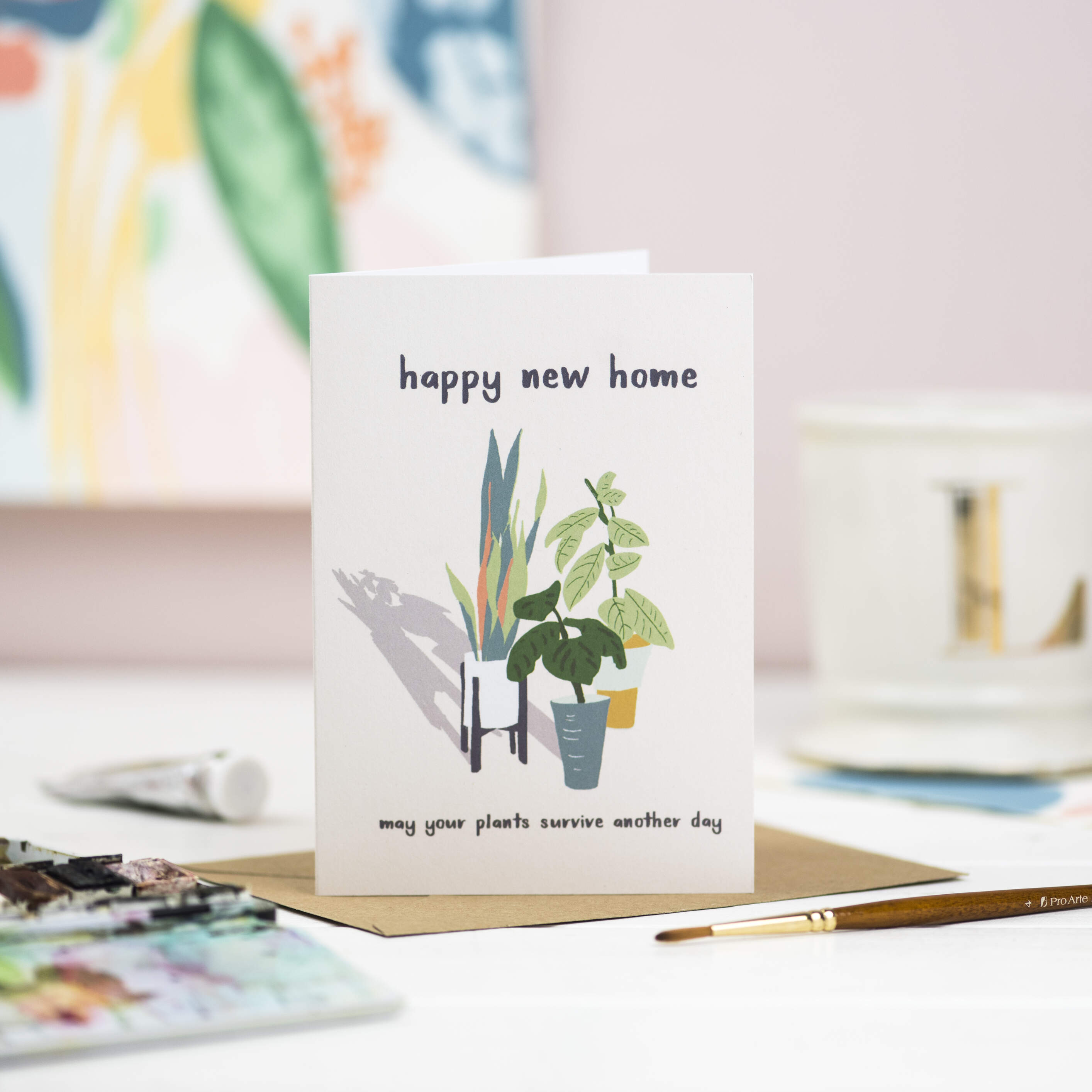 Happy new home greetings card